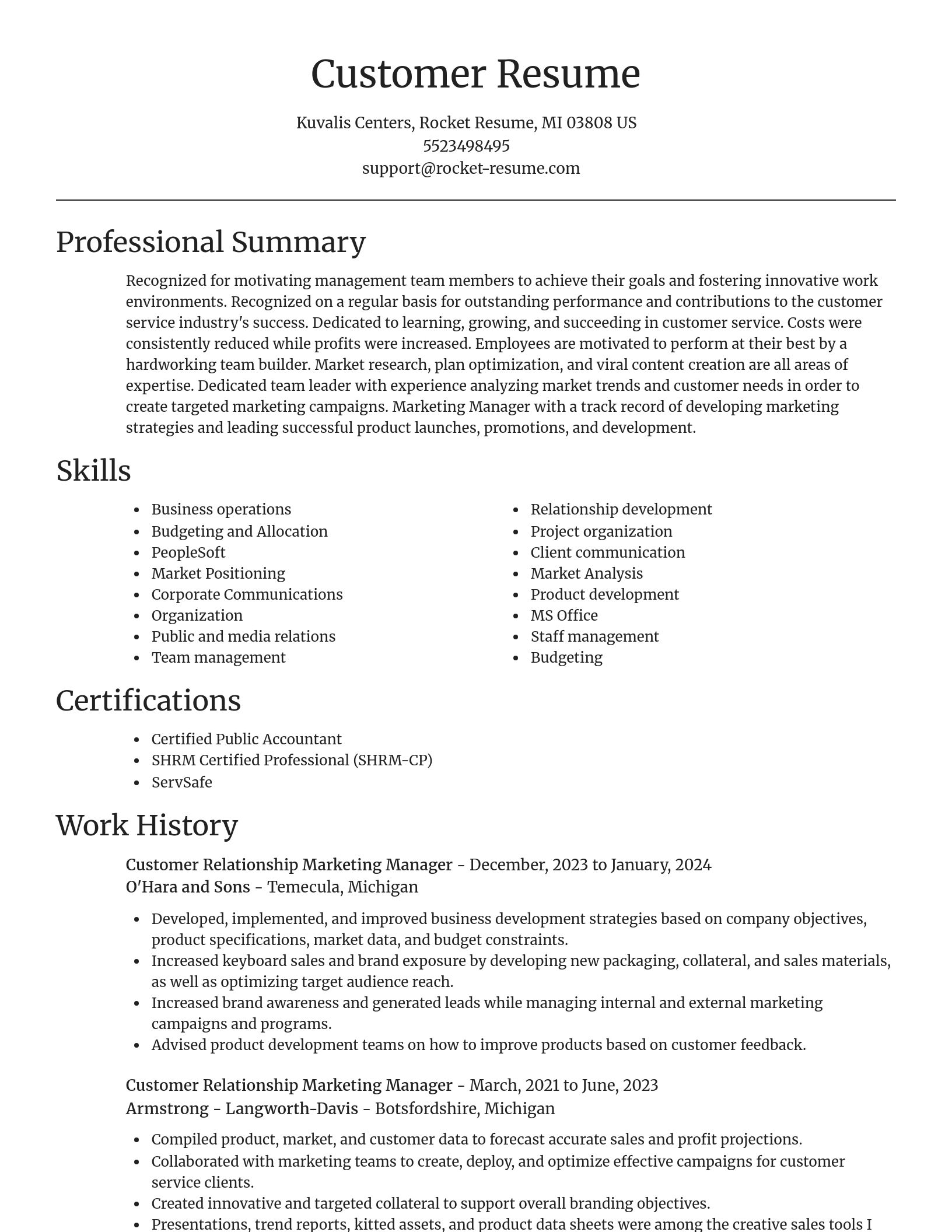 Focal Point resume template