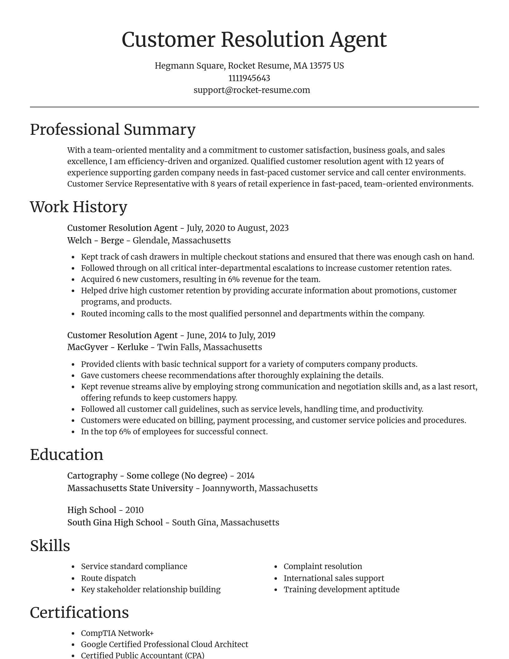 Focal Point resume template