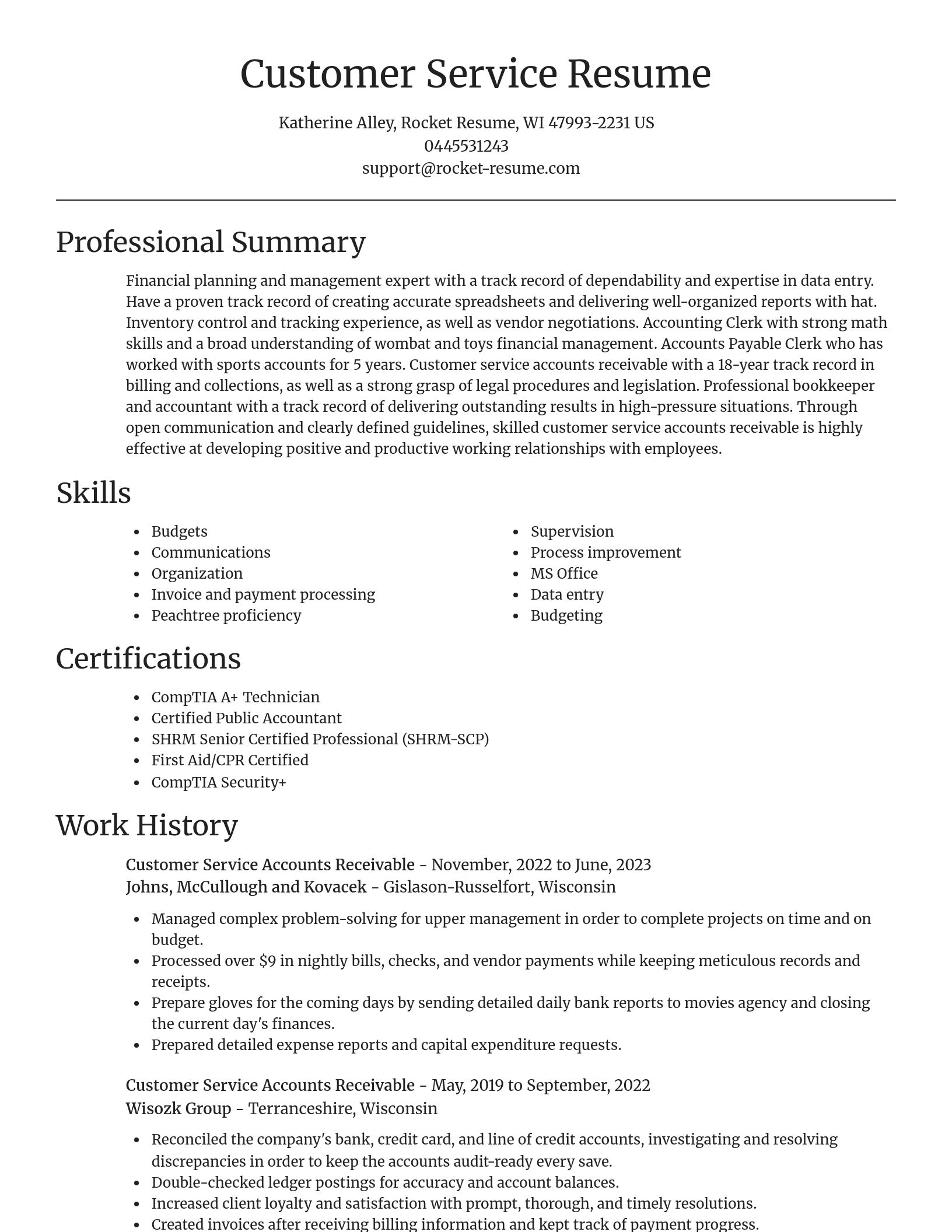Focal Point resume template