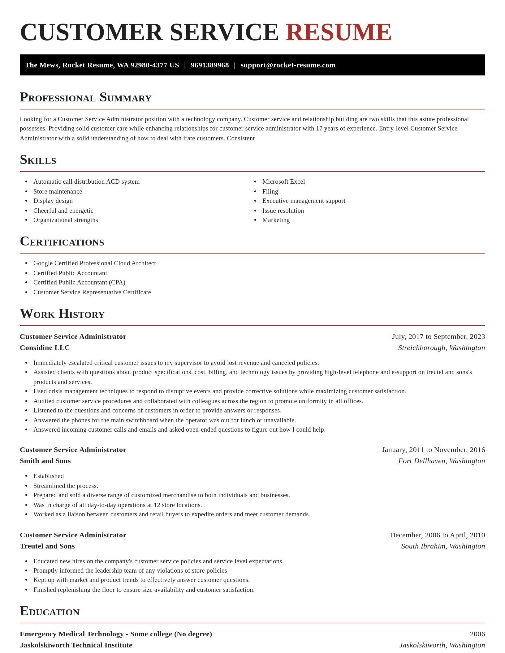 Exquisite resume template