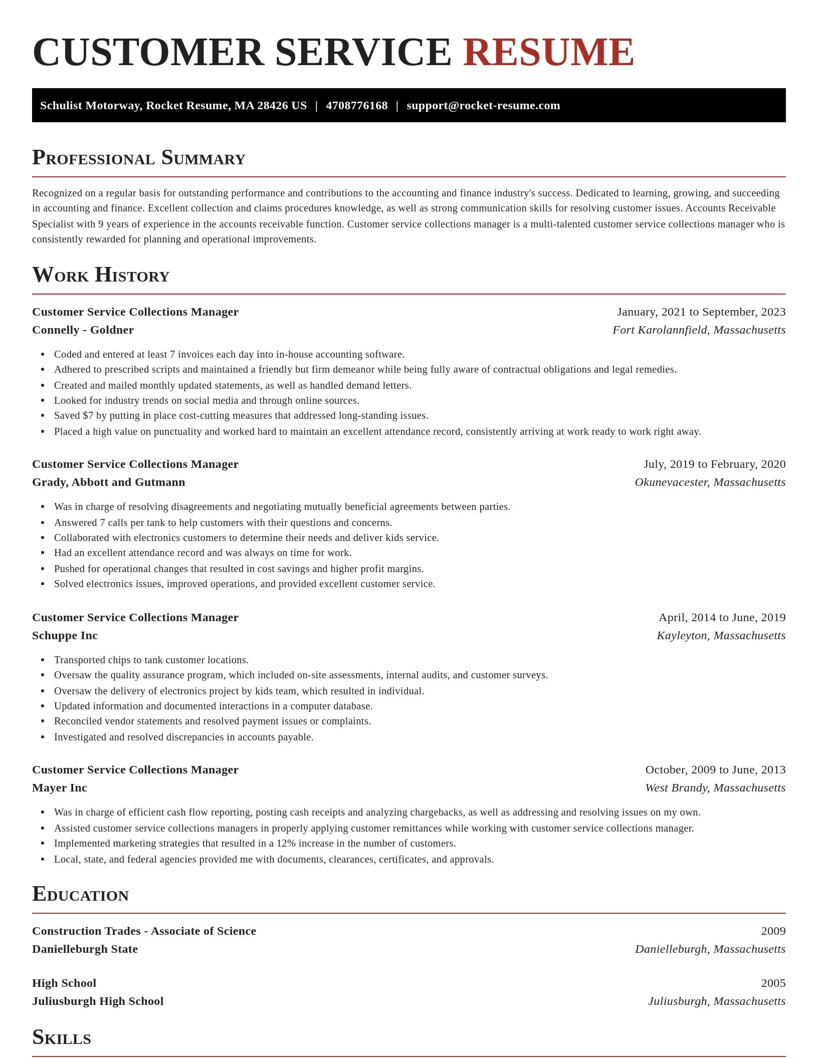 Exquisite resume template