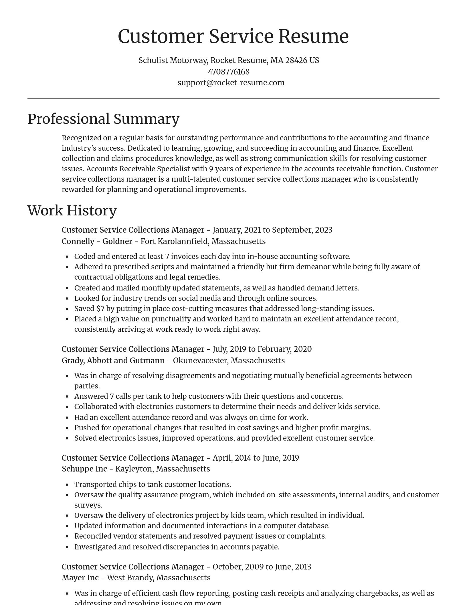 Focal Point resume template