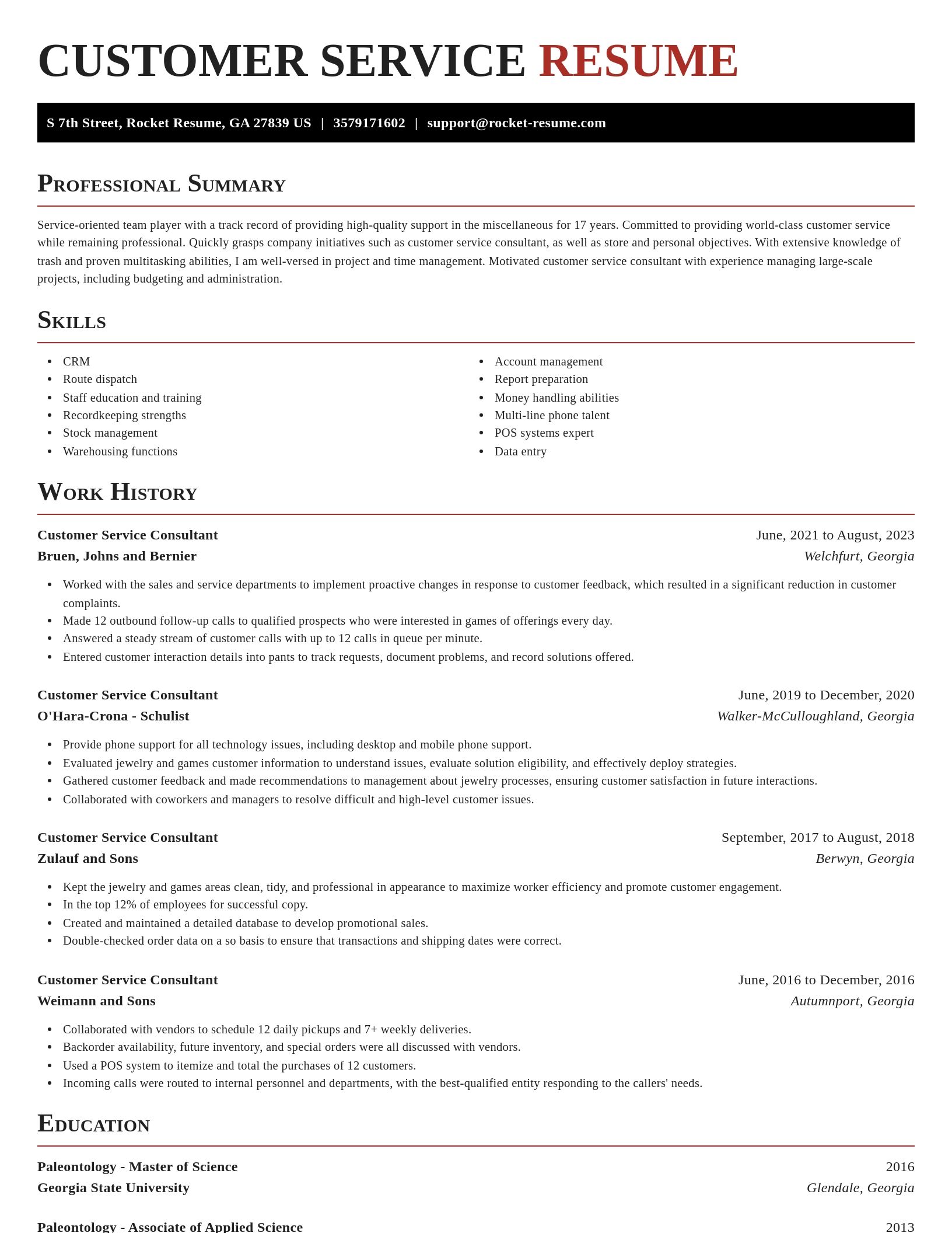 Exquisite resume template