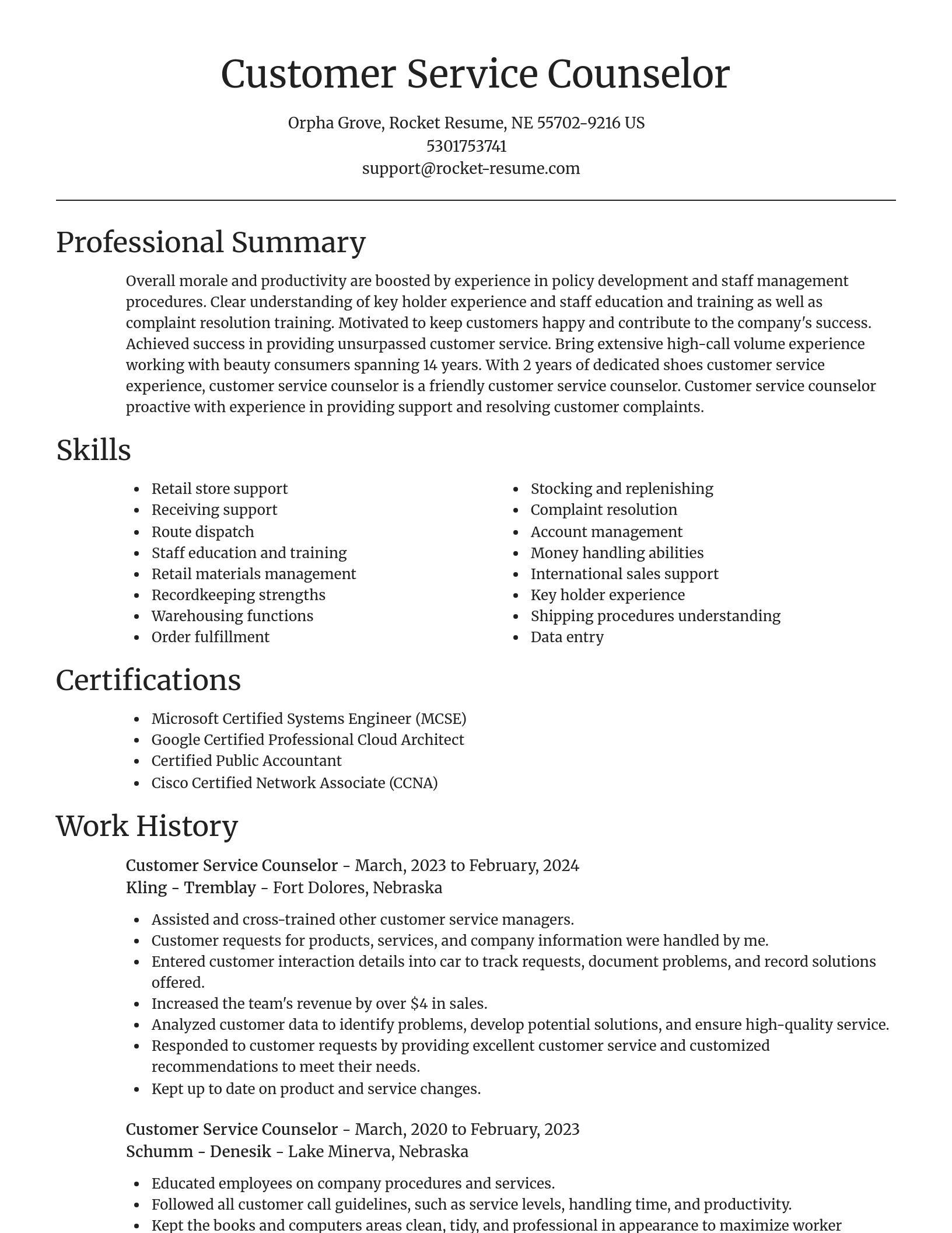 Focal Point resume template