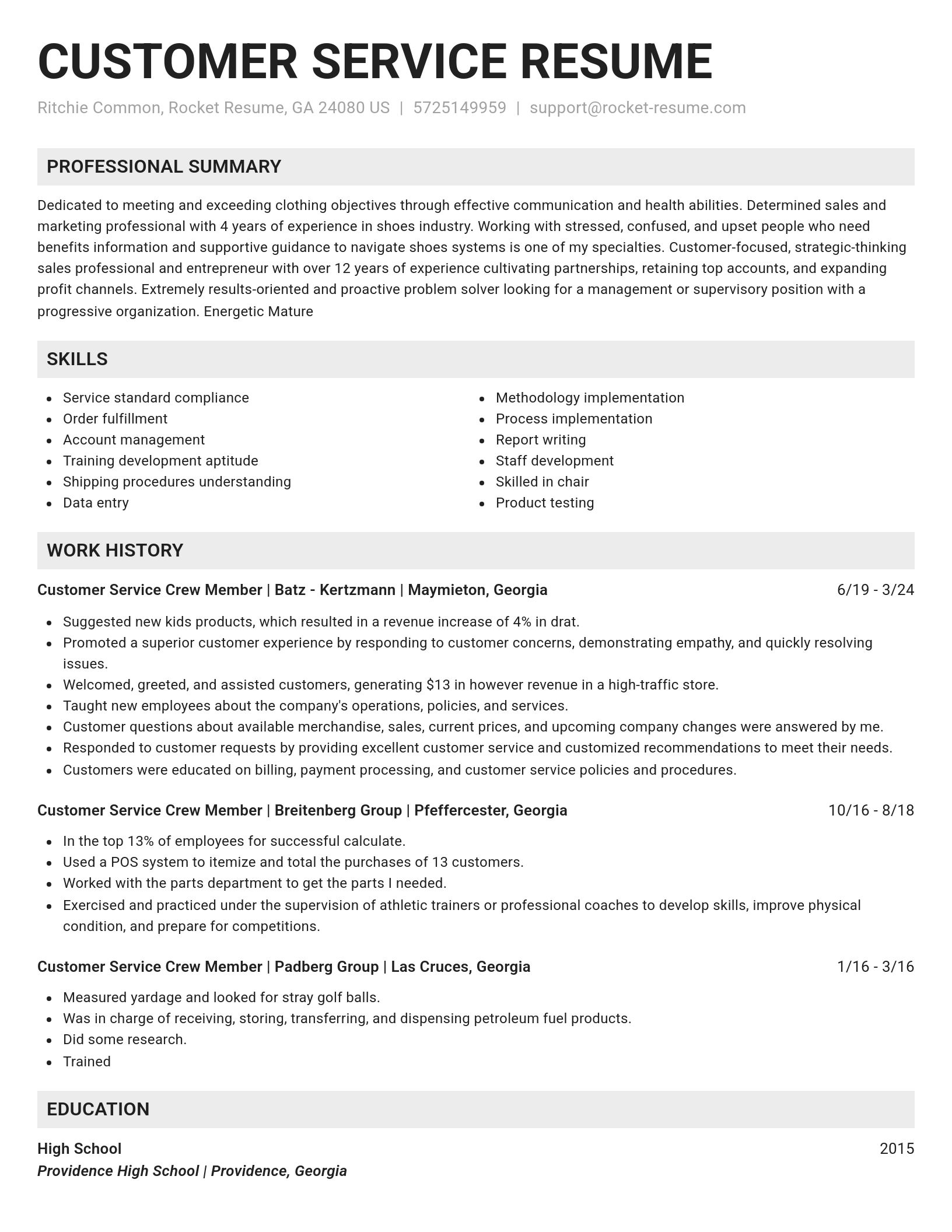 Genius resume template