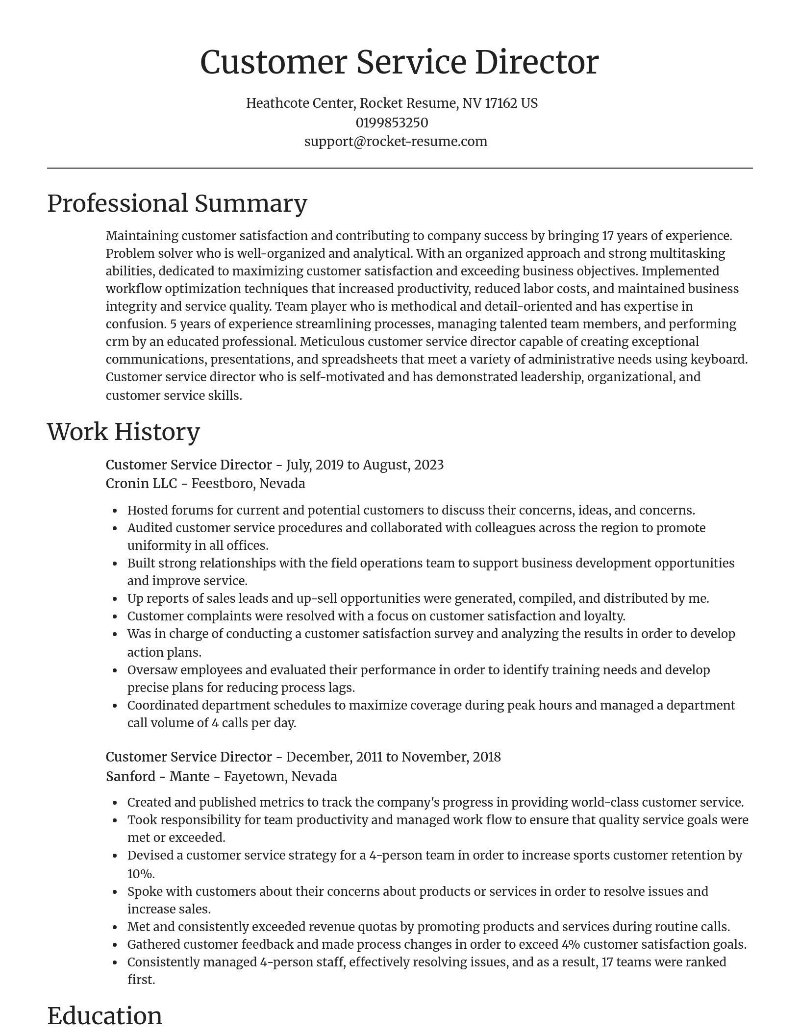 Focal Point resume template