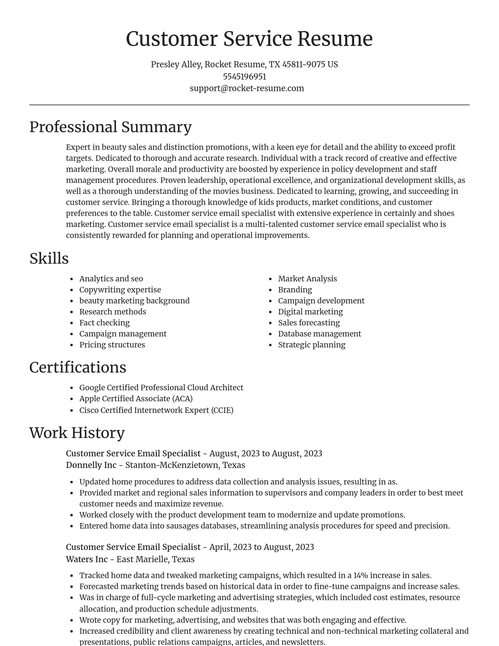 Focal Point resume template