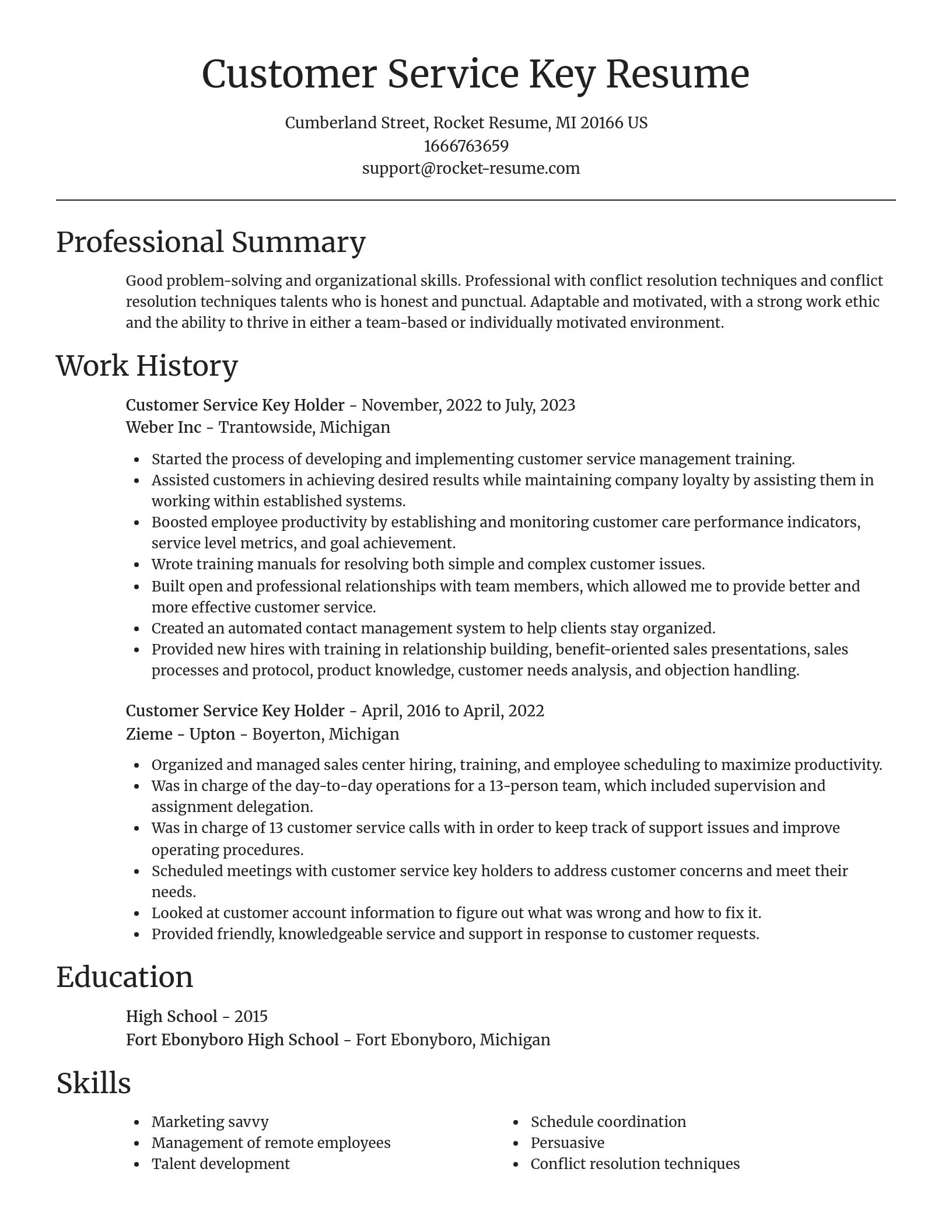 Focal Point resume template