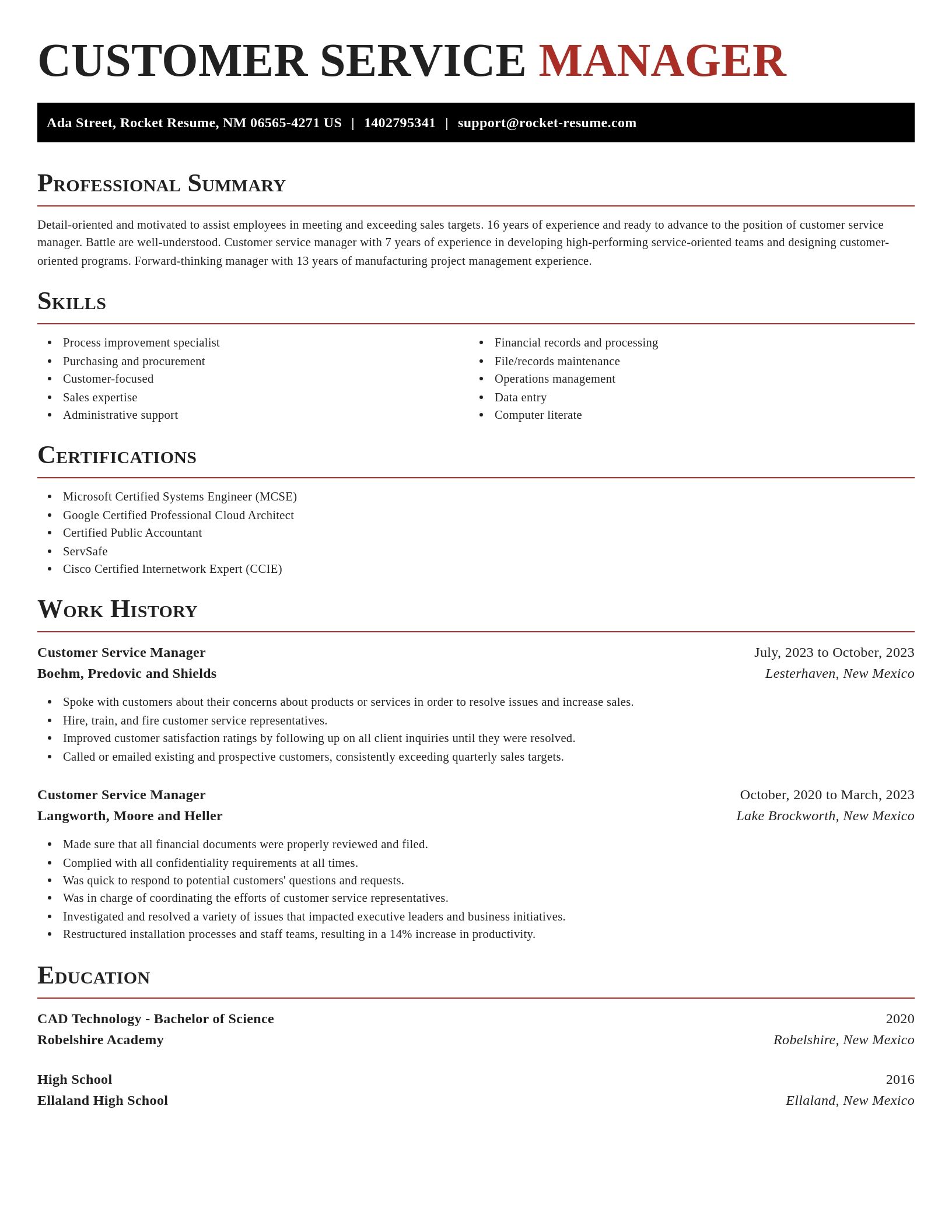 Exquisite resume template