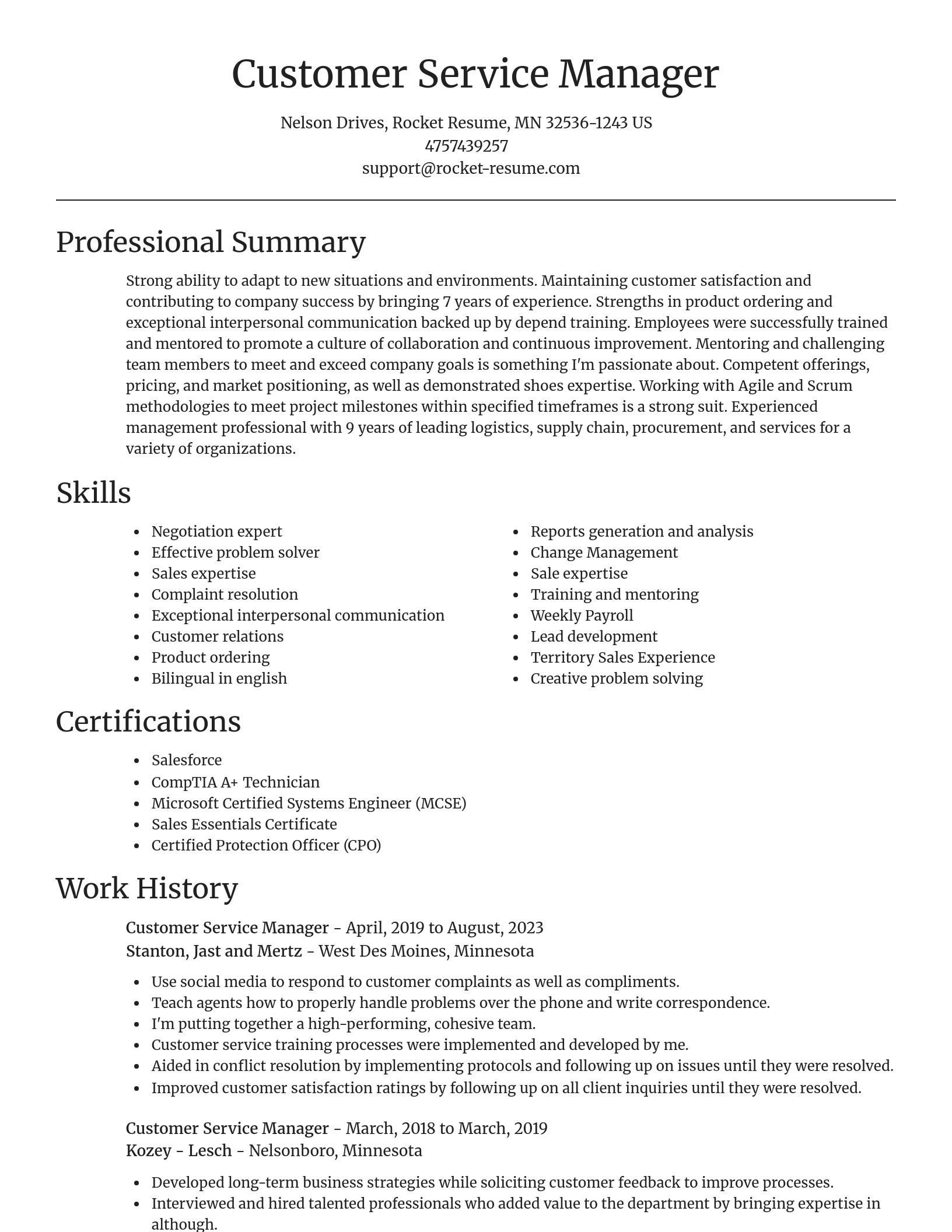 Focal Point resume template