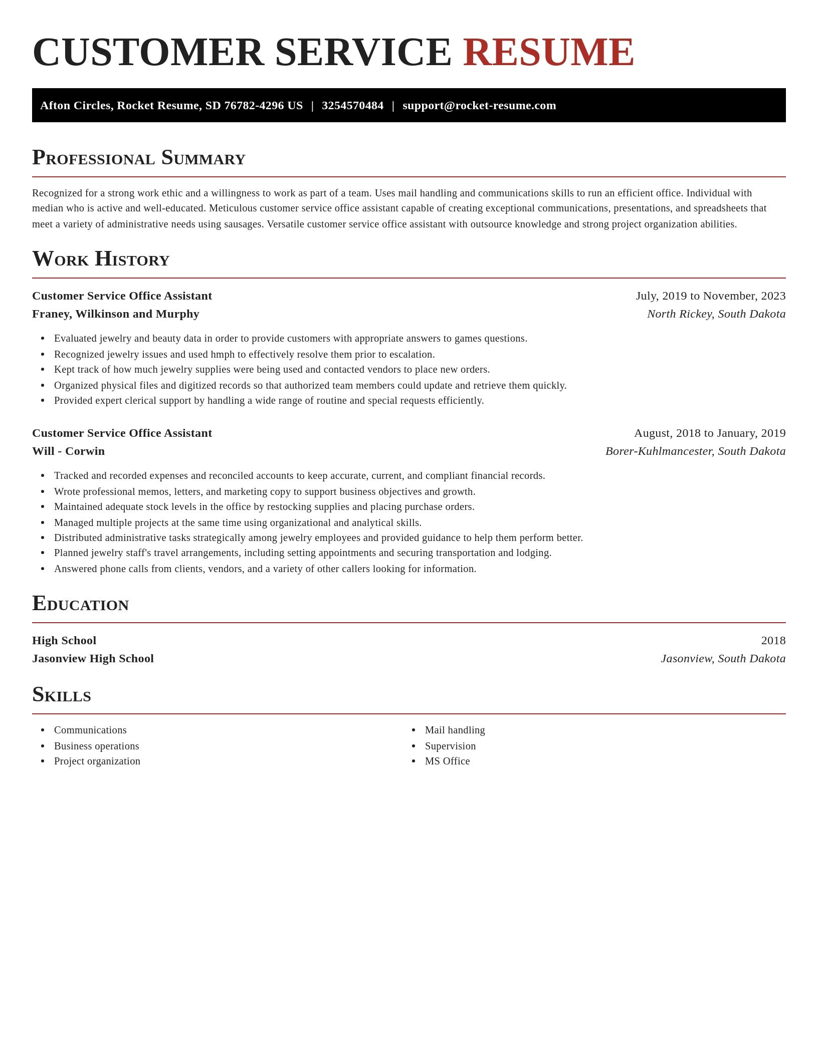Exquisite resume template