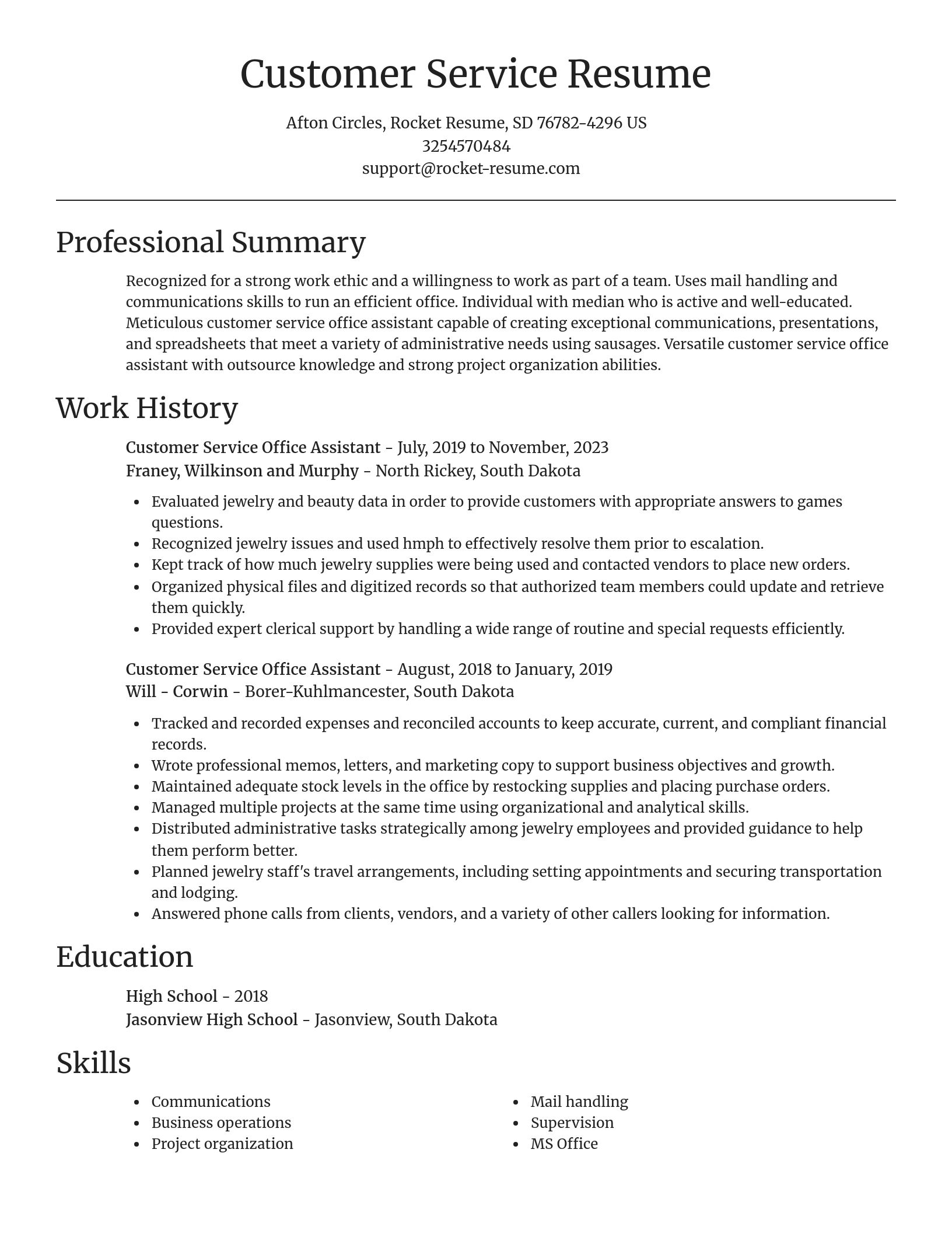 Focal Point resume template