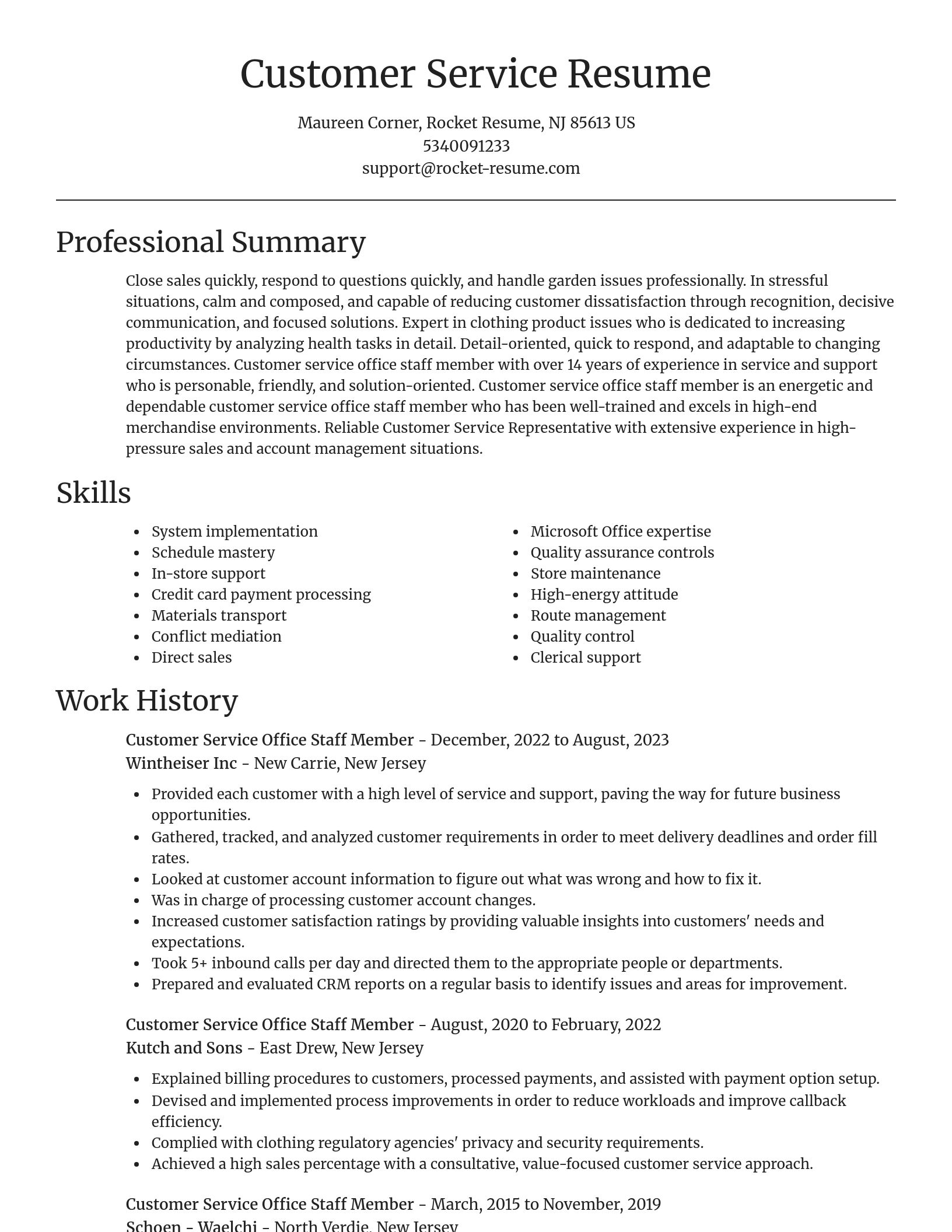 Focal Point resume template