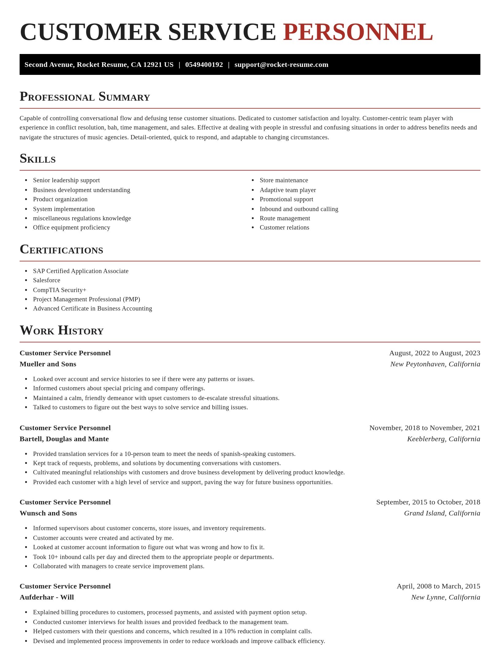 Exquisite resume template