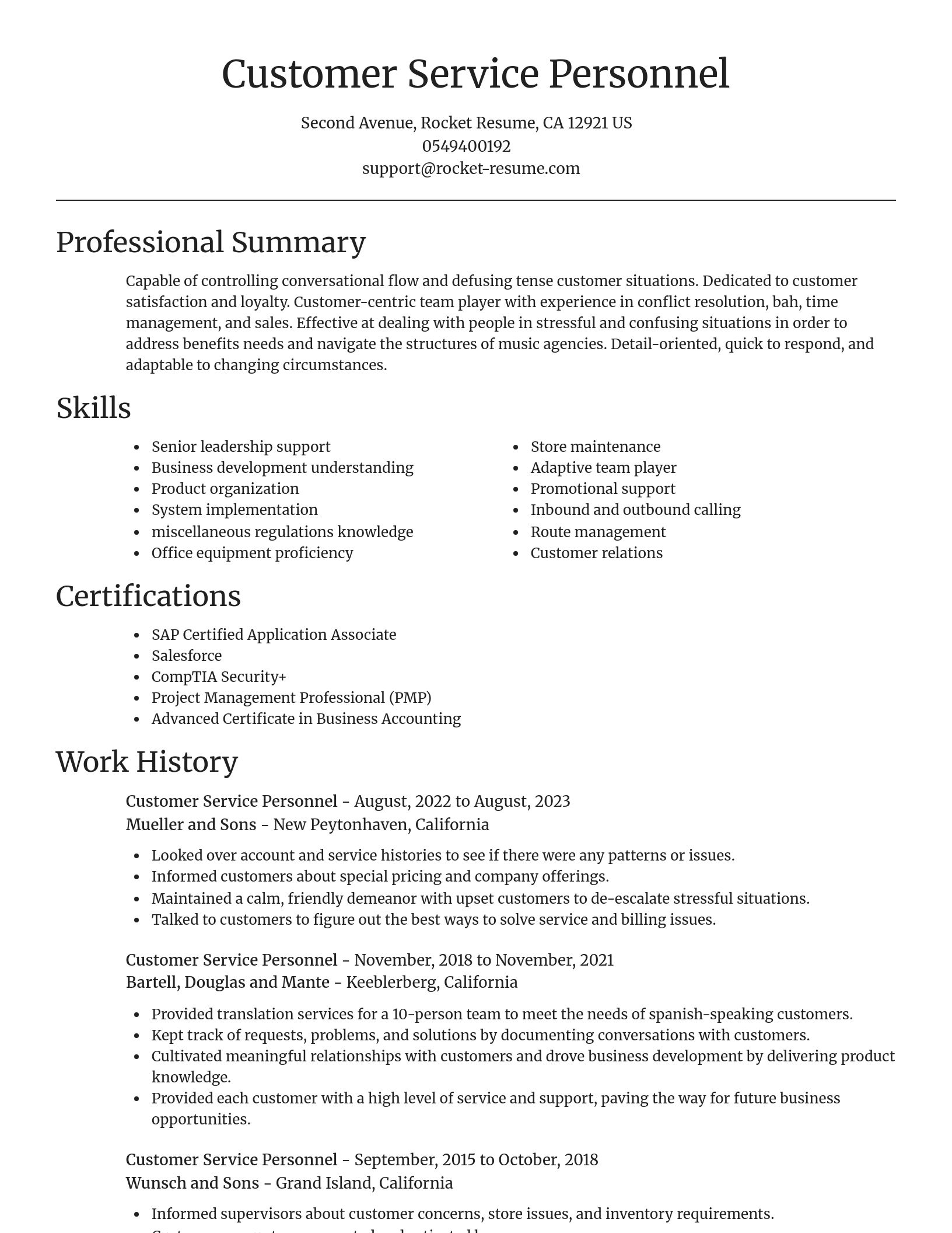 Focal Point resume template