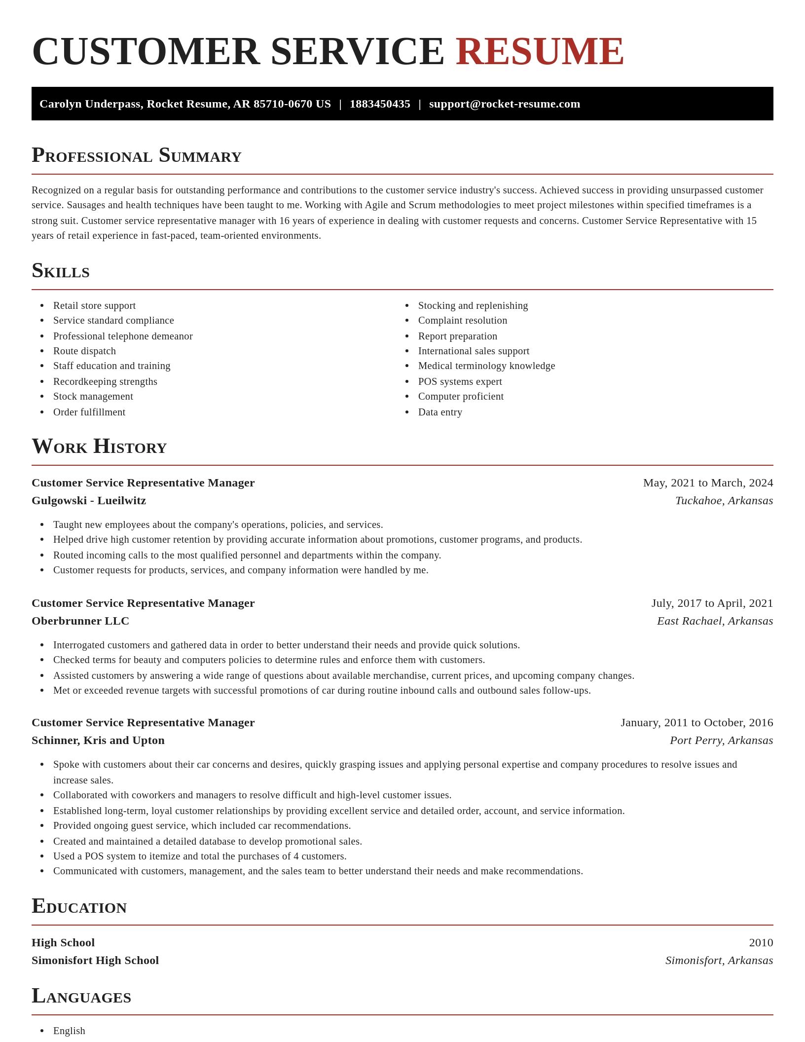 Exquisite resume template