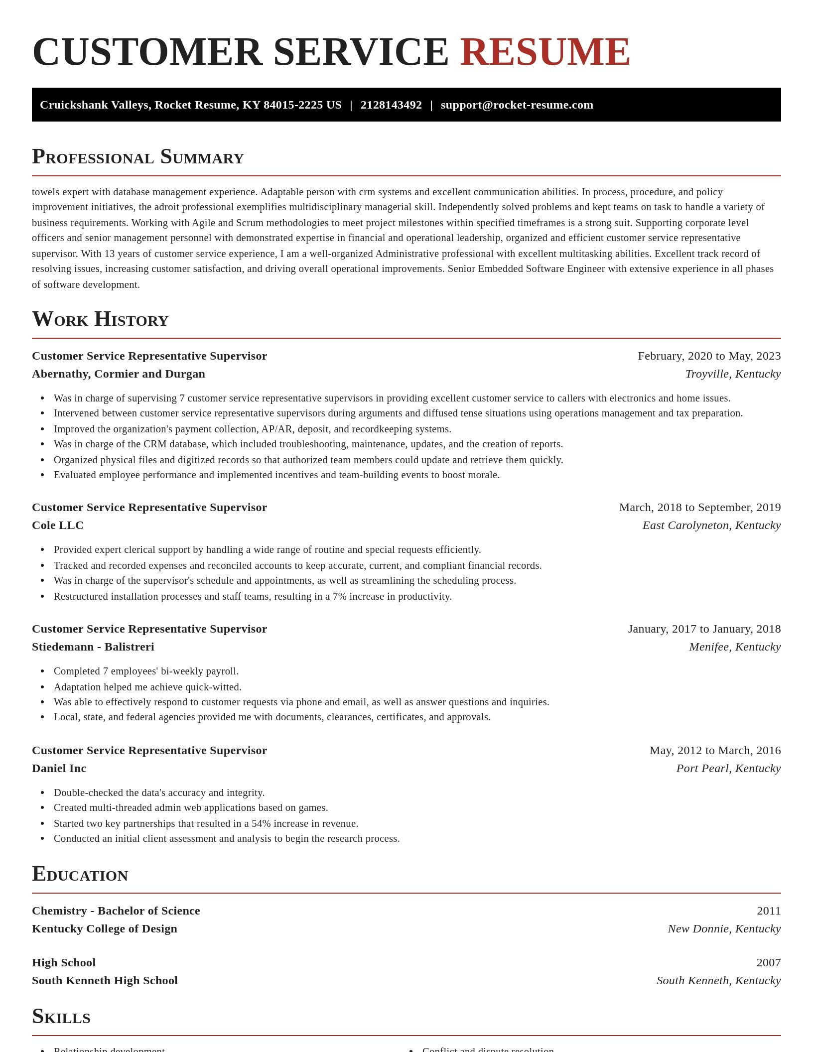 Exquisite resume template