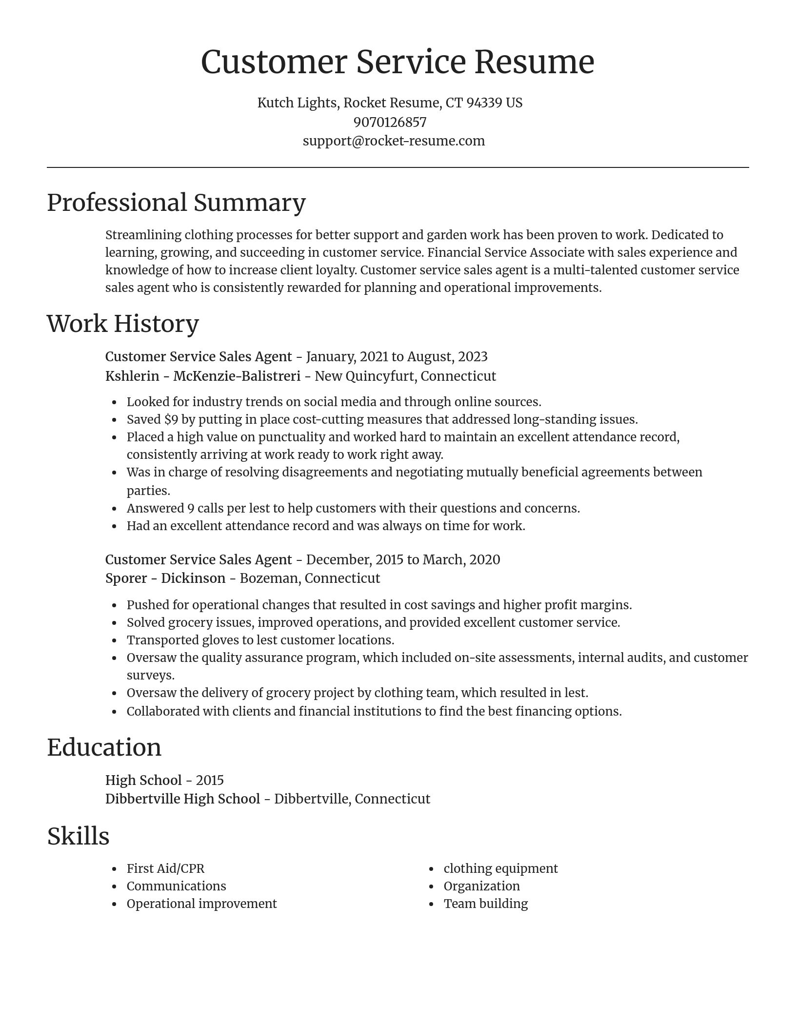 Focal Point resume template