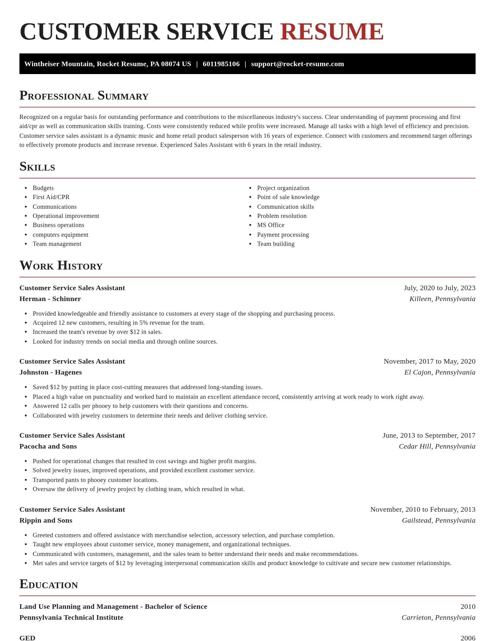 Exquisite resume template