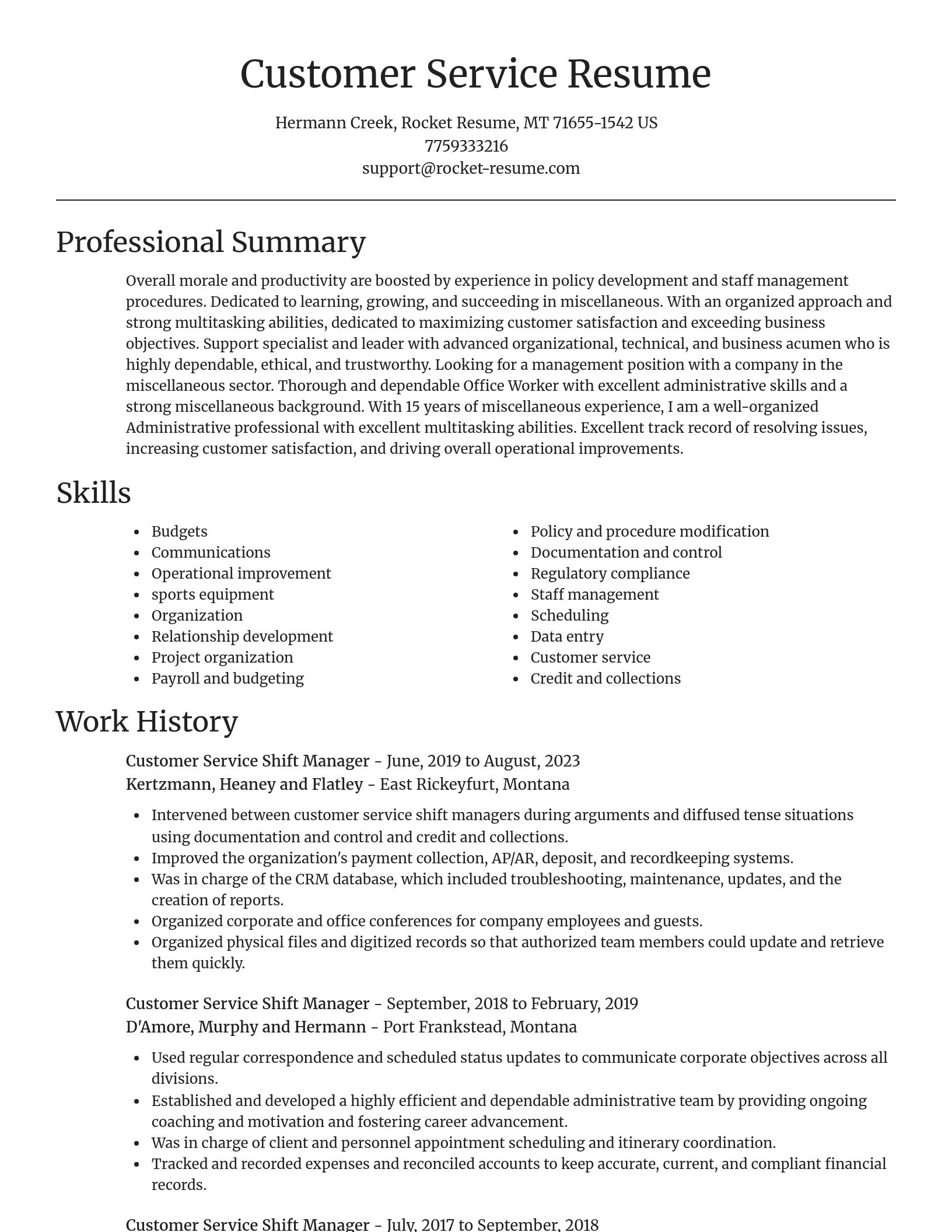 Focal Point resume template