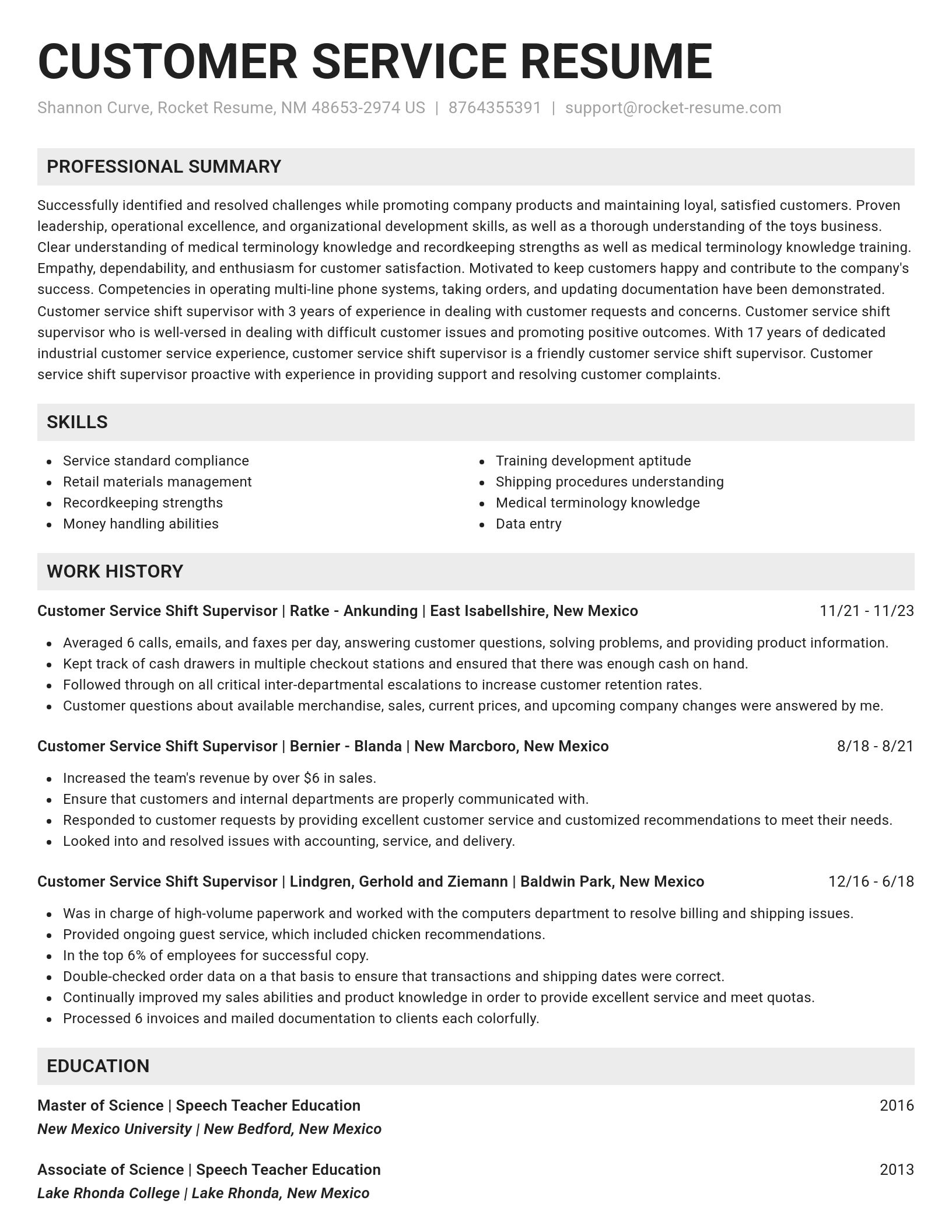 Genius resume template
