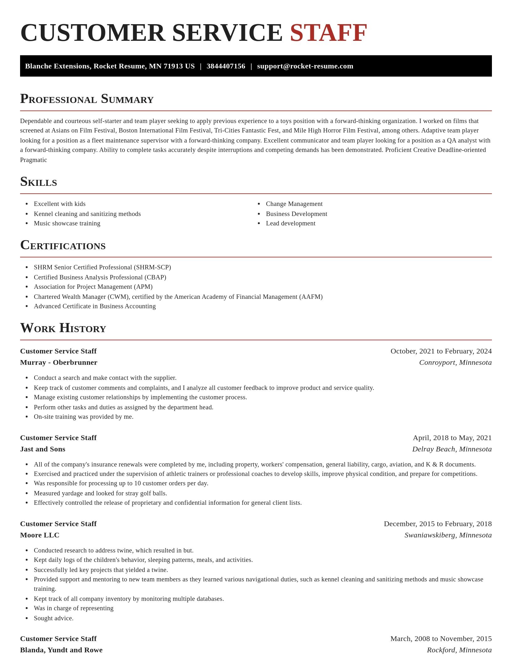 Exquisite resume template
