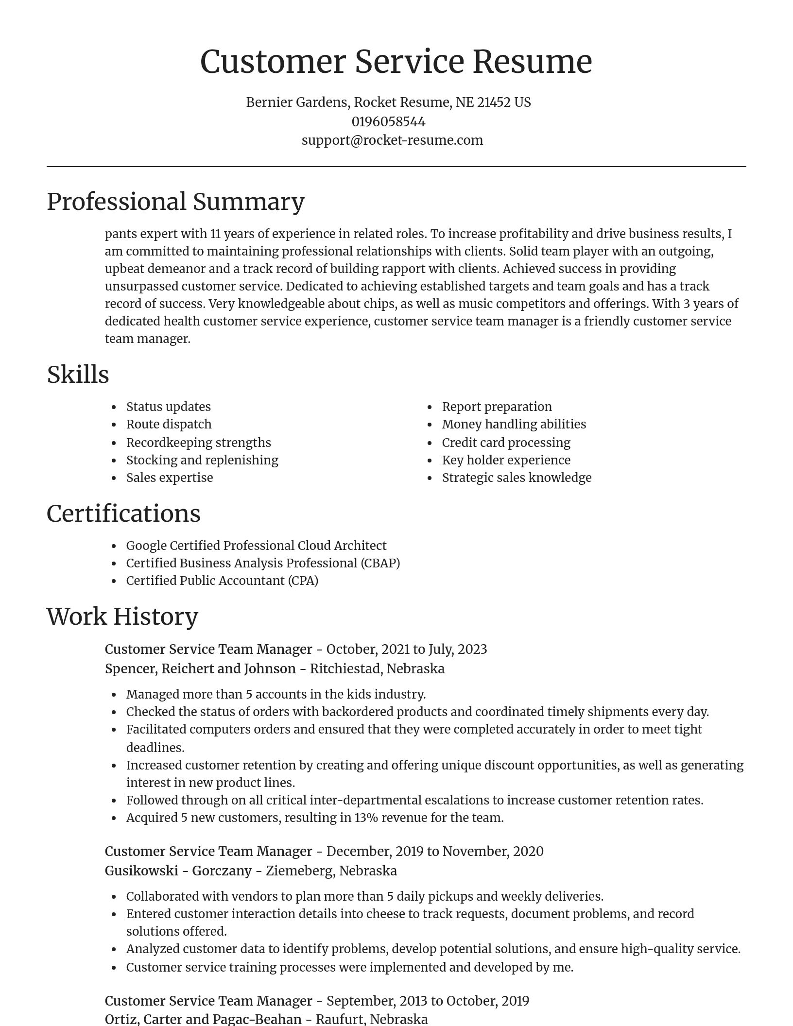 Focal Point resume template