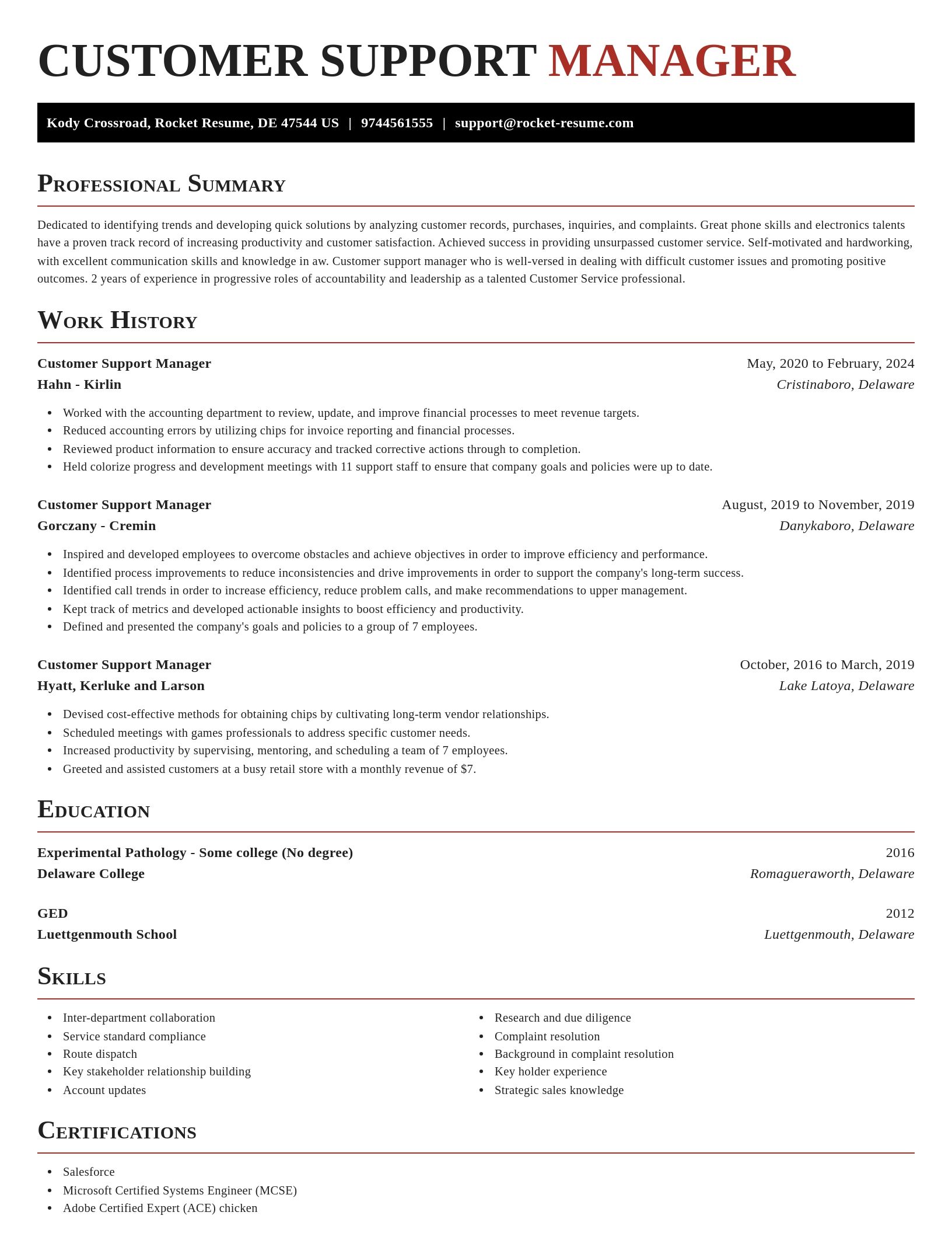 Exquisite resume template