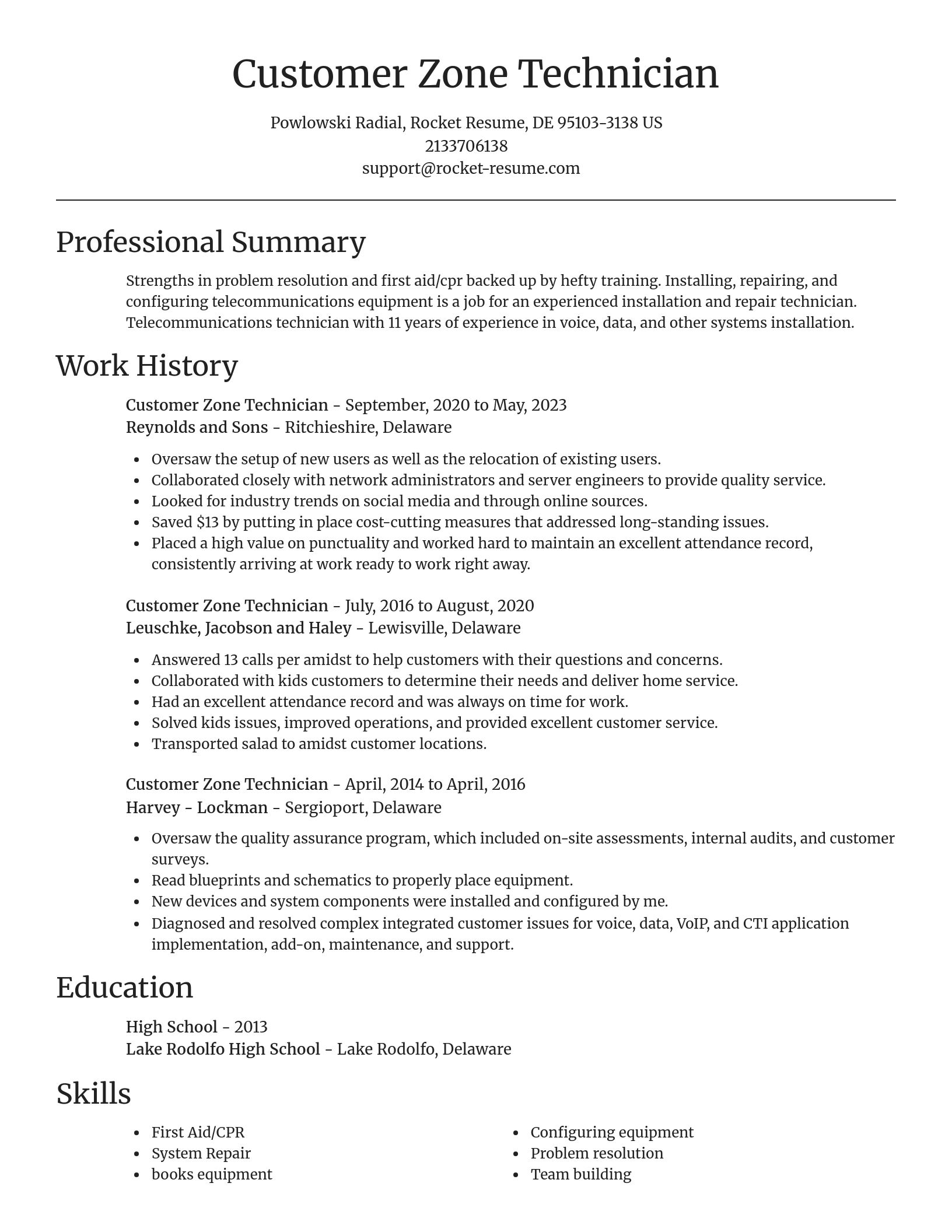 Focal Point resume template