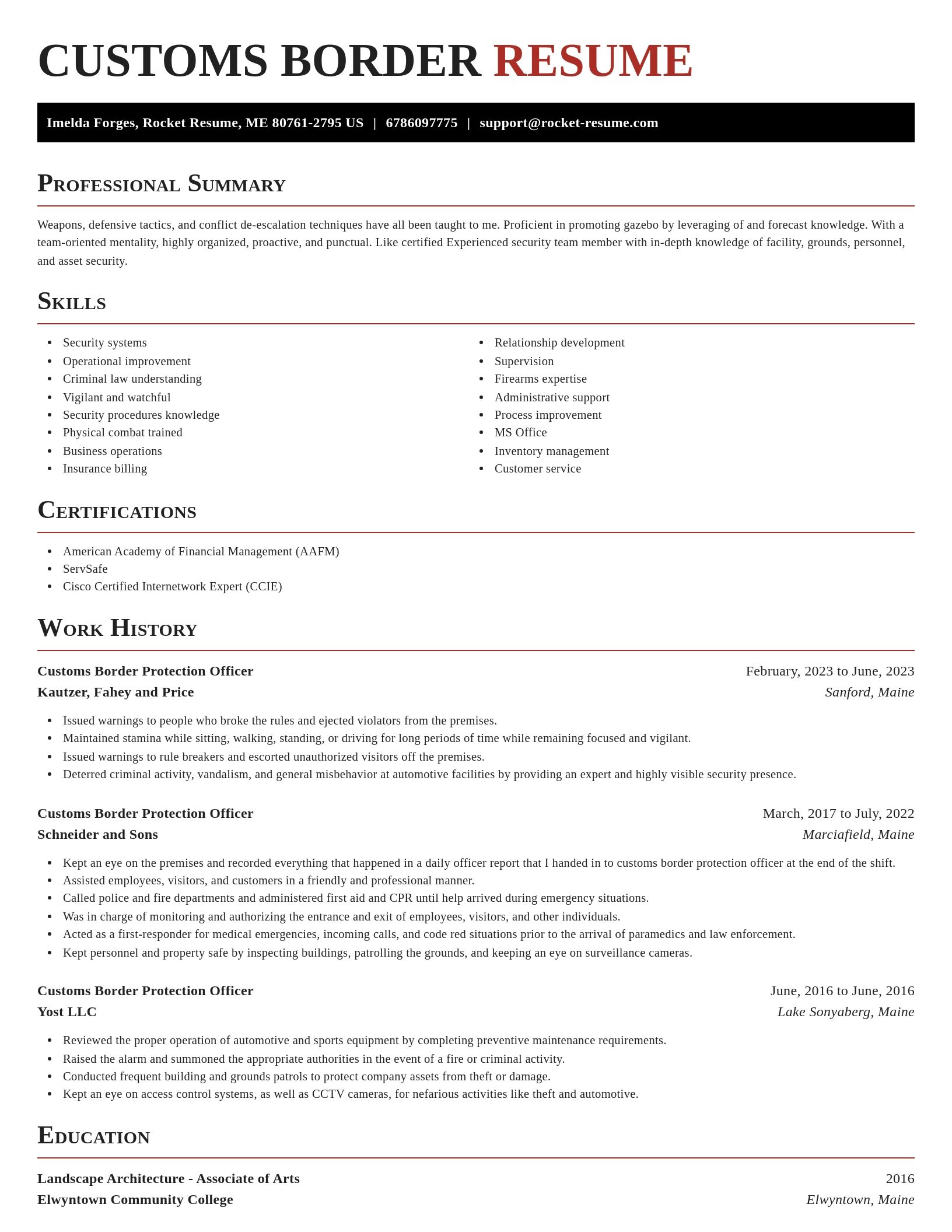 Exquisite resume template
