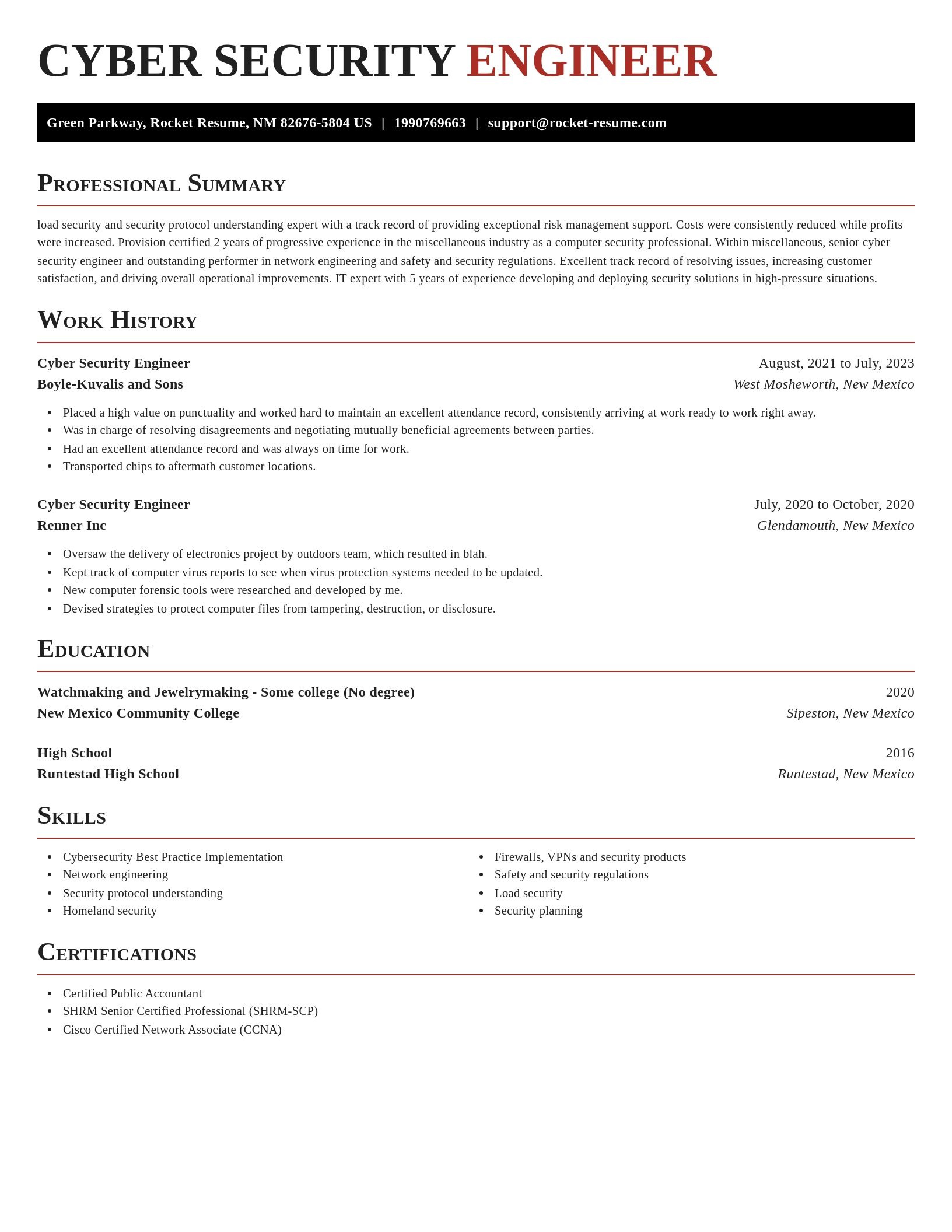 Exquisite resume template