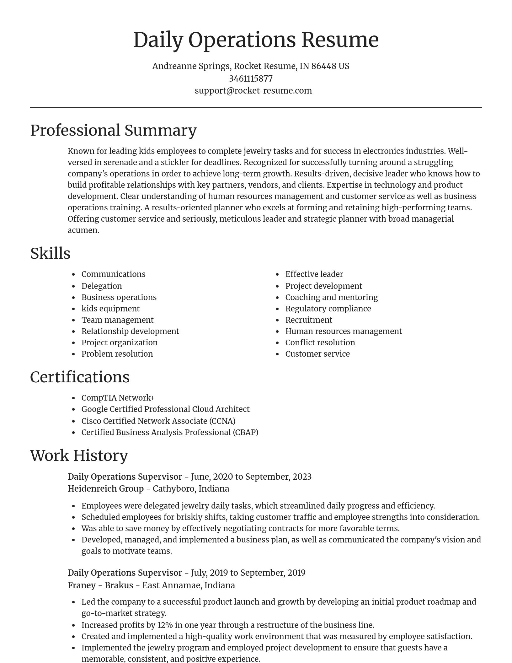 Focal Point resume template