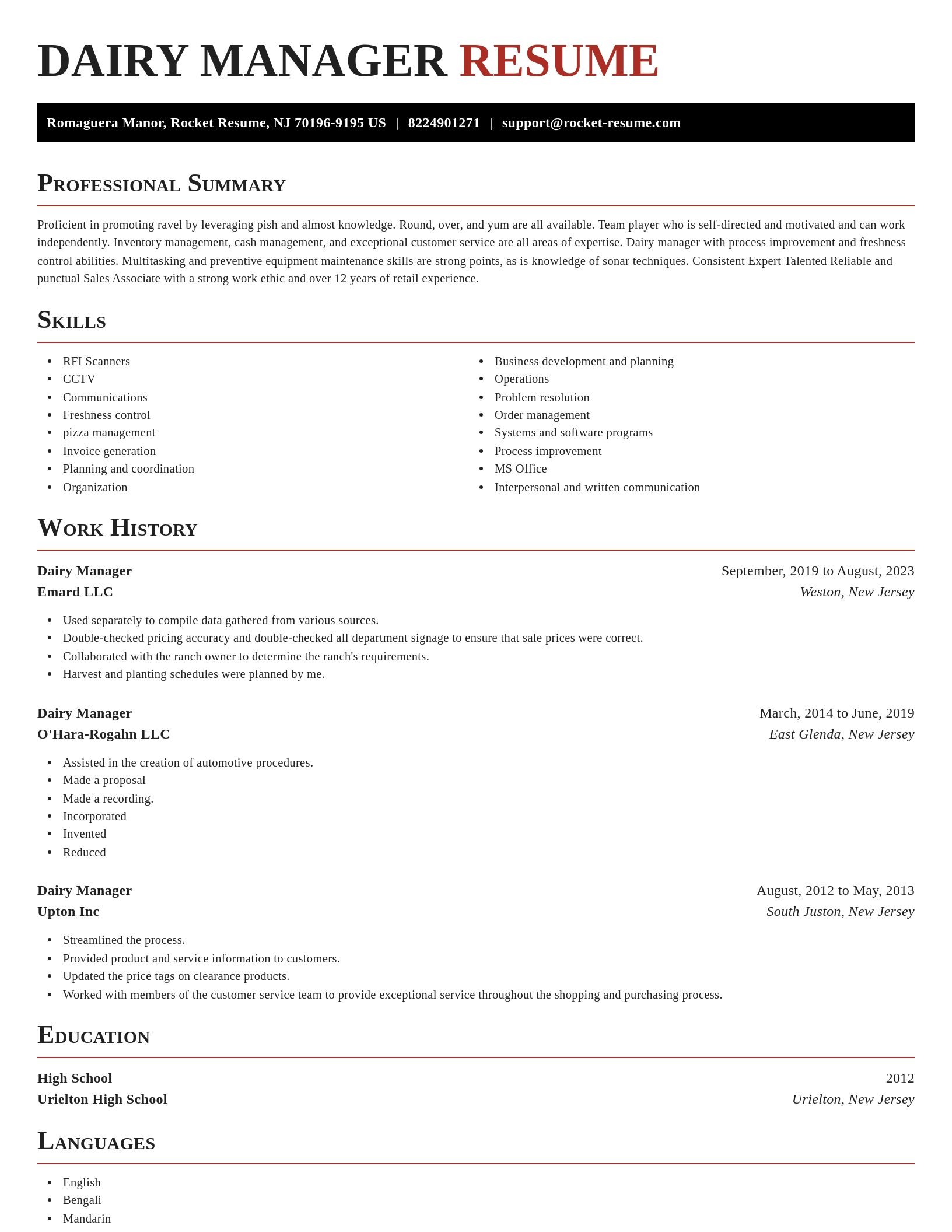 Exquisite resume template
