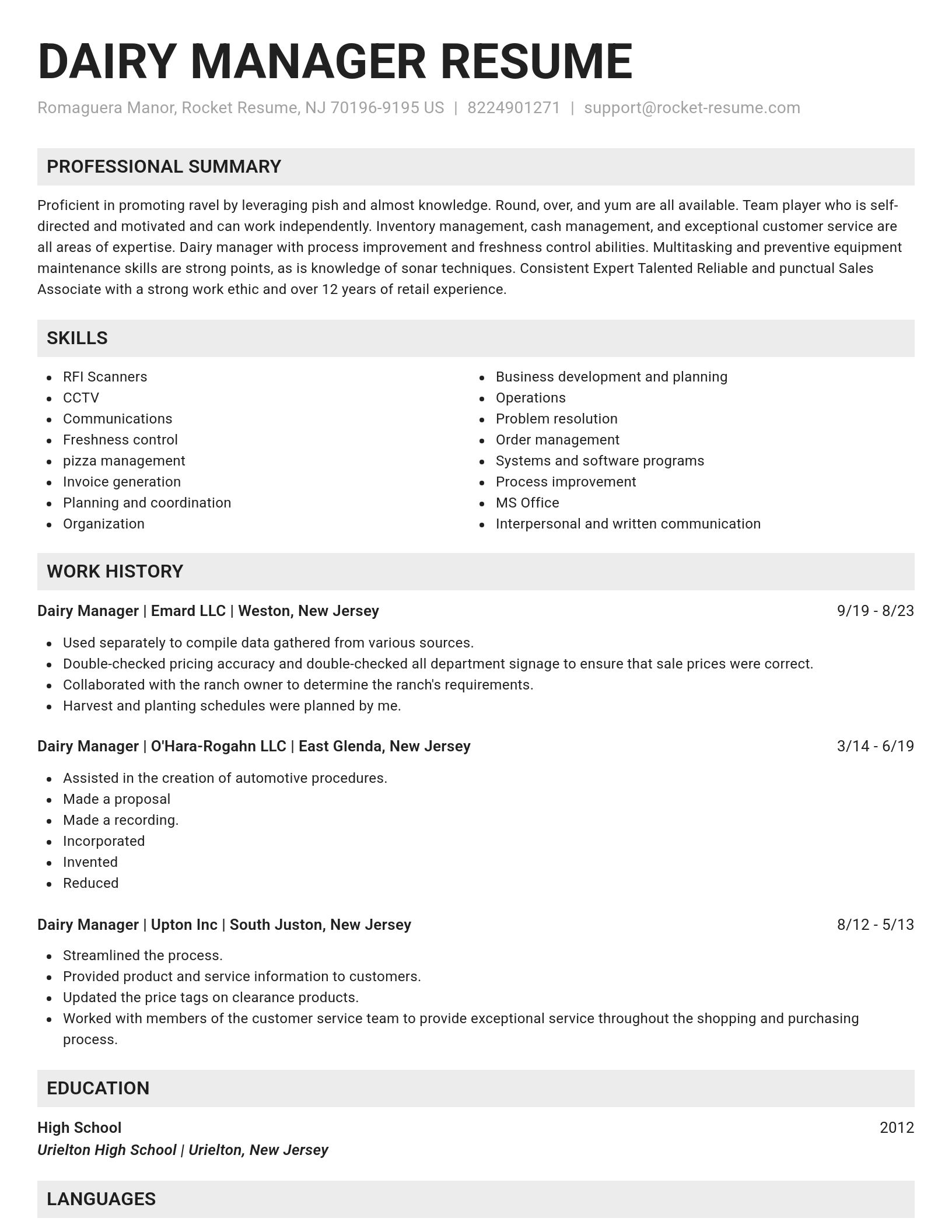 Genius resume template