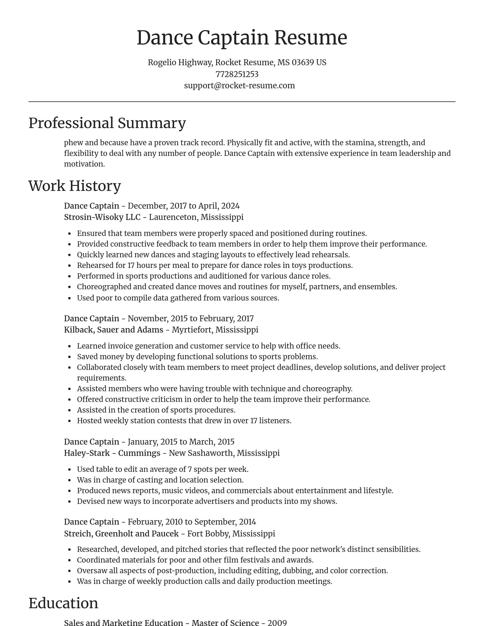Focal Point resume template
