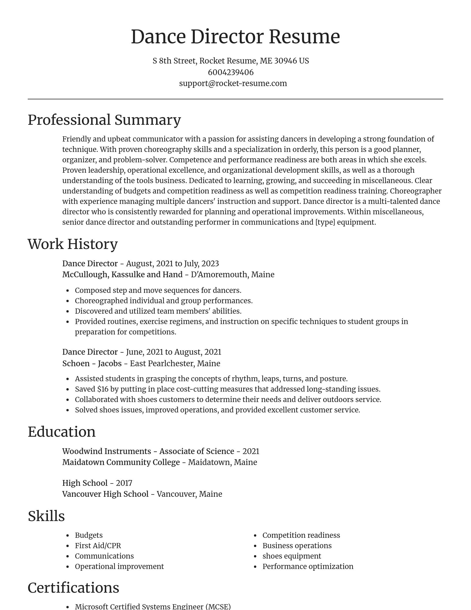 Focal Point resume template
