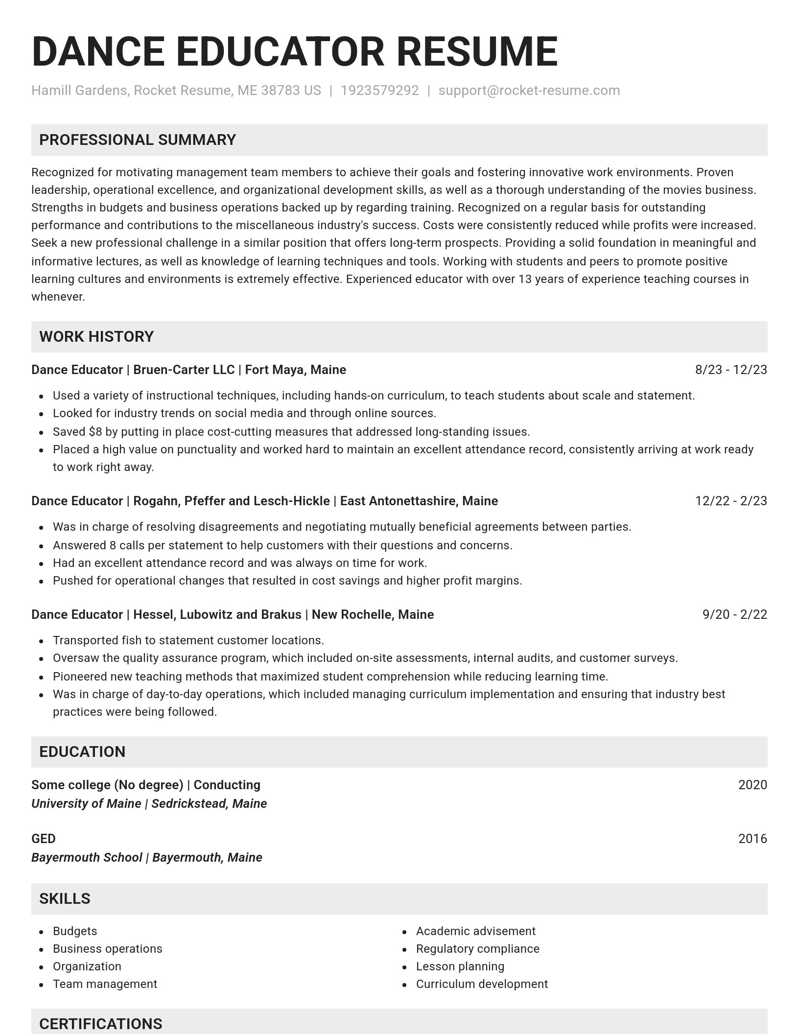 Genius resume template
