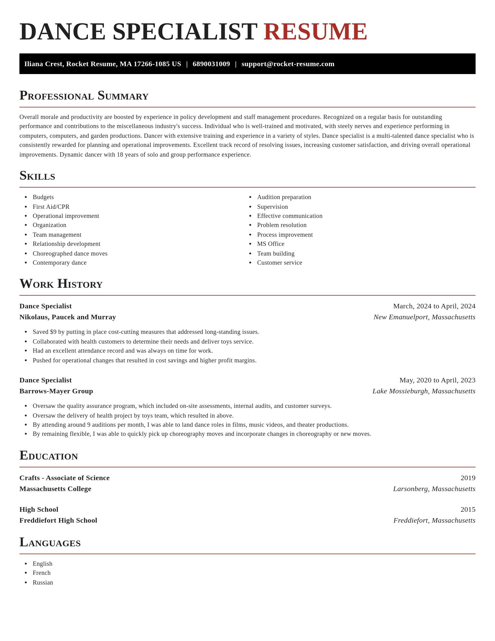 Exquisite resume template