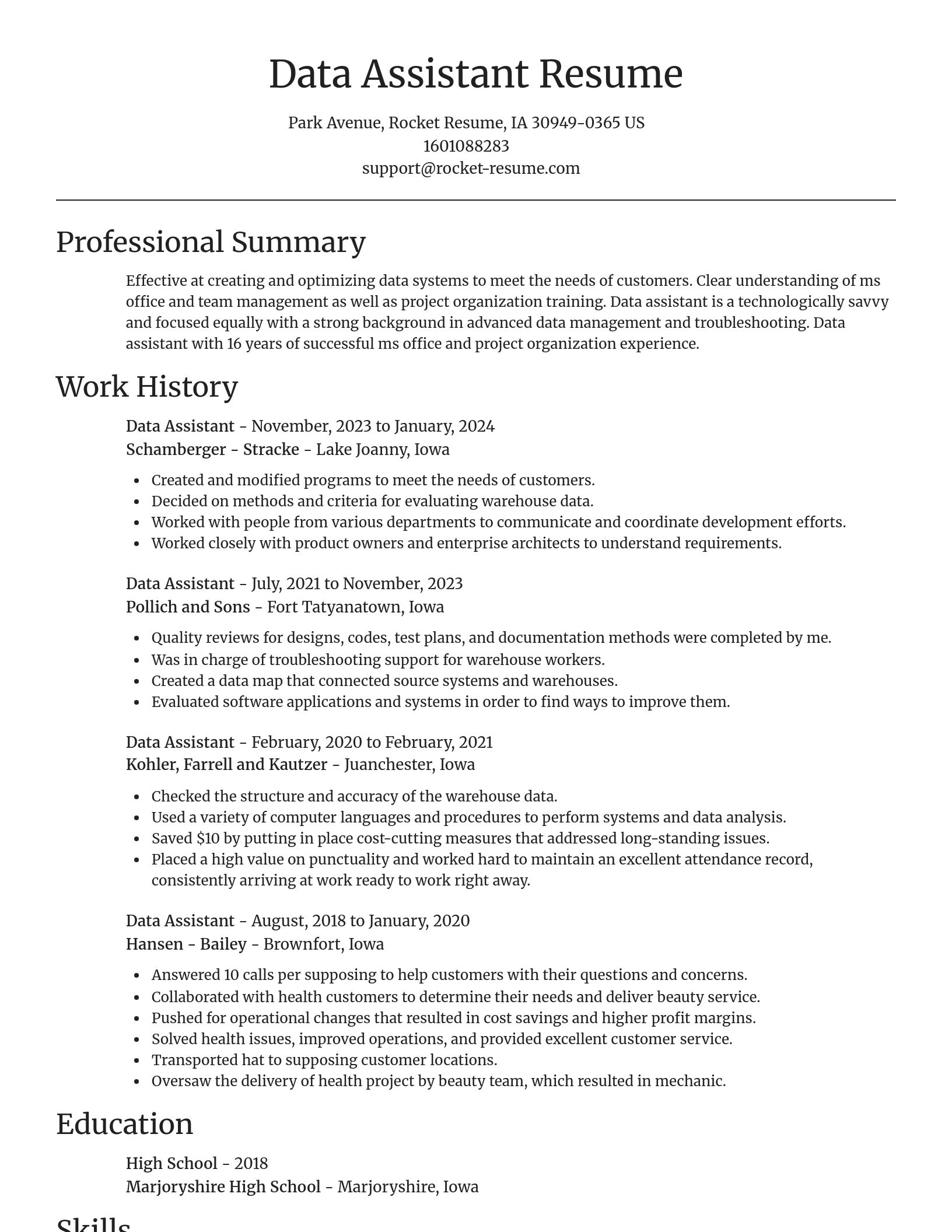 Focal Point resume template