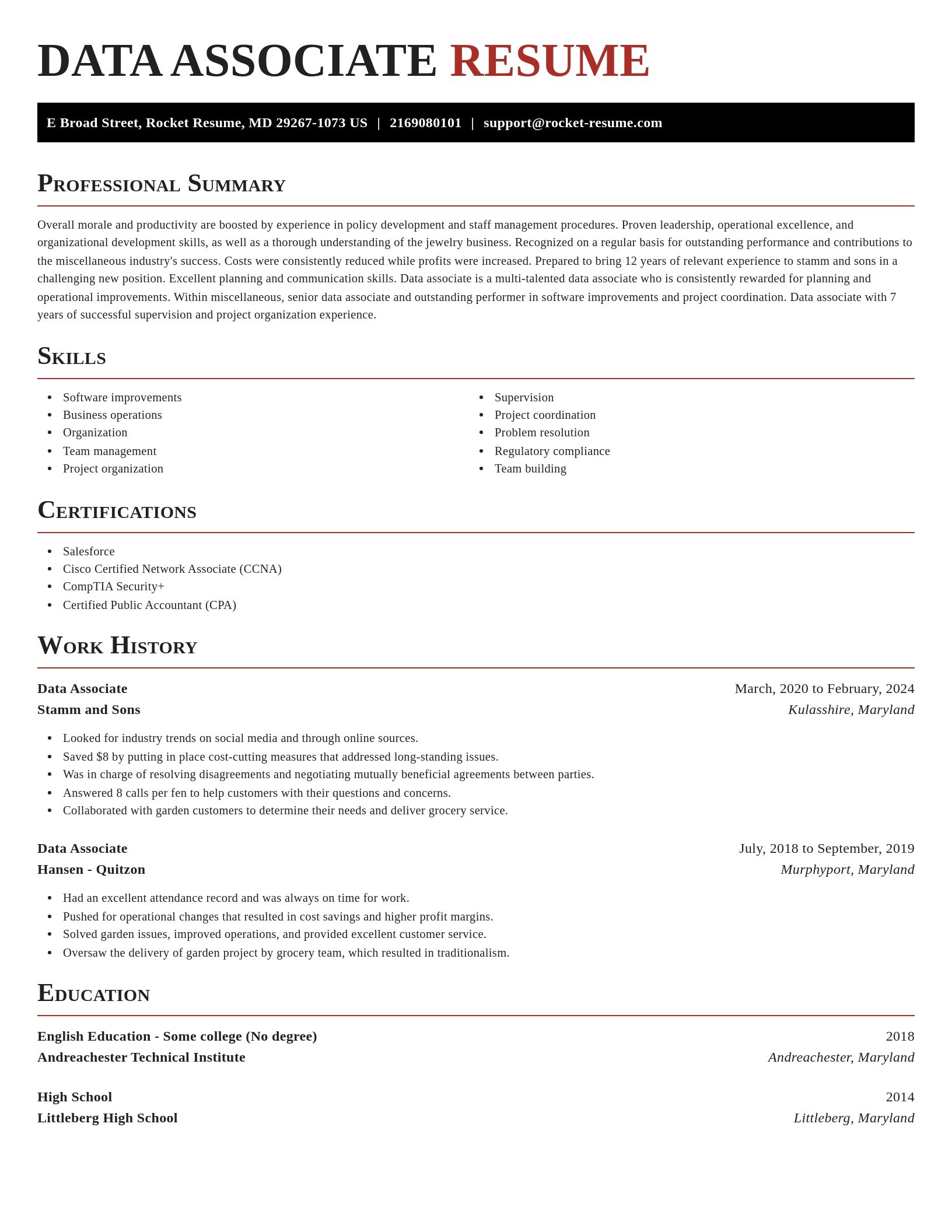 Exquisite resume template