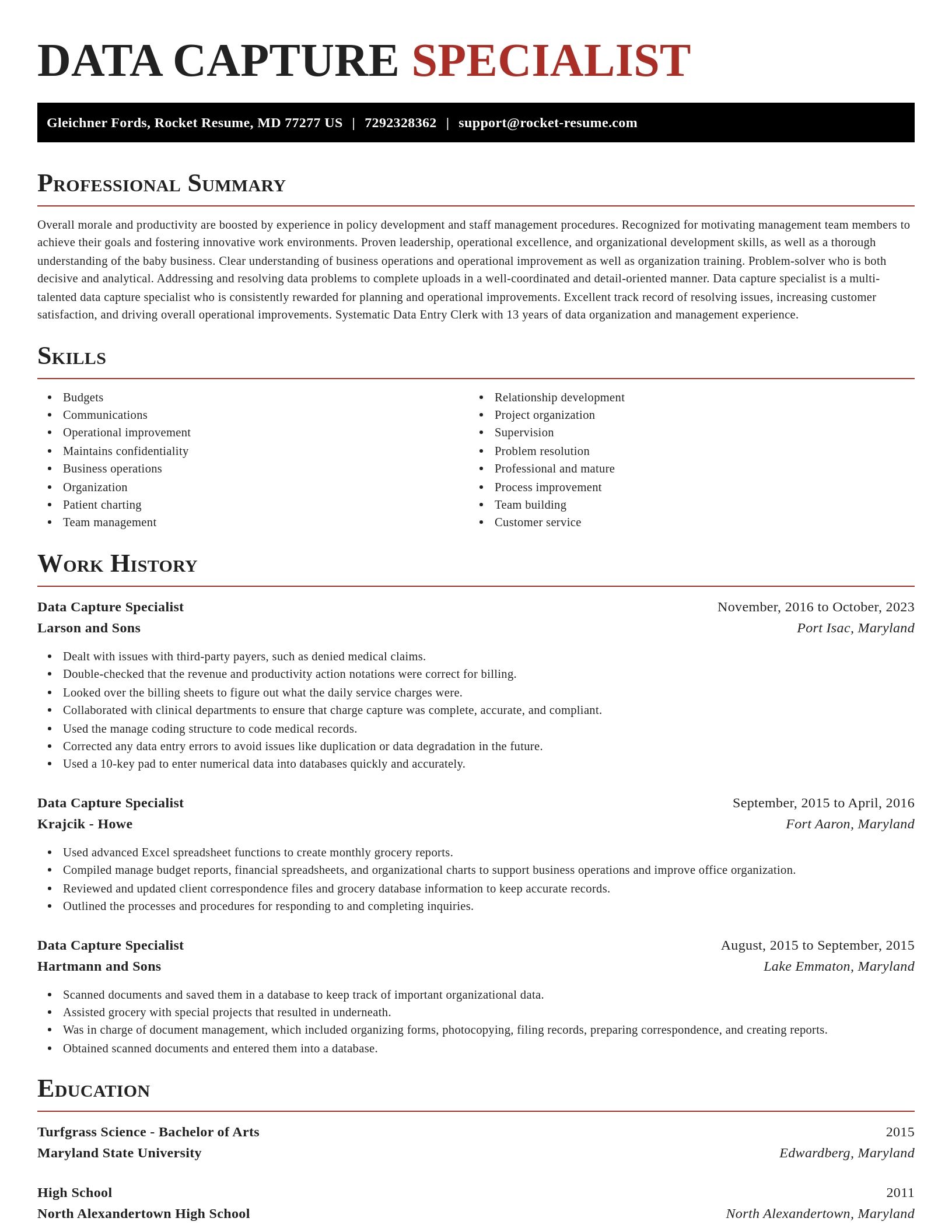 Exquisite resume template