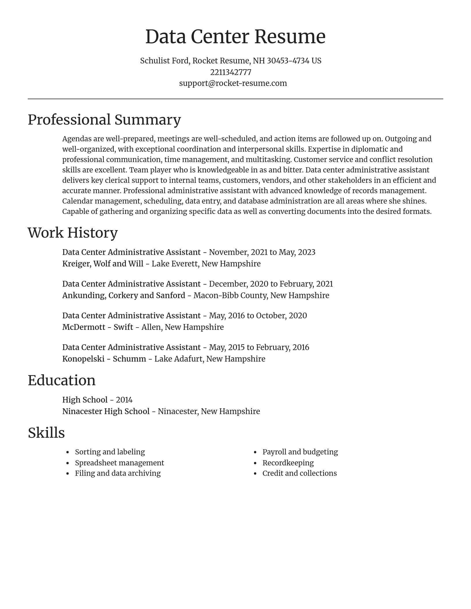 Focal Point resume template