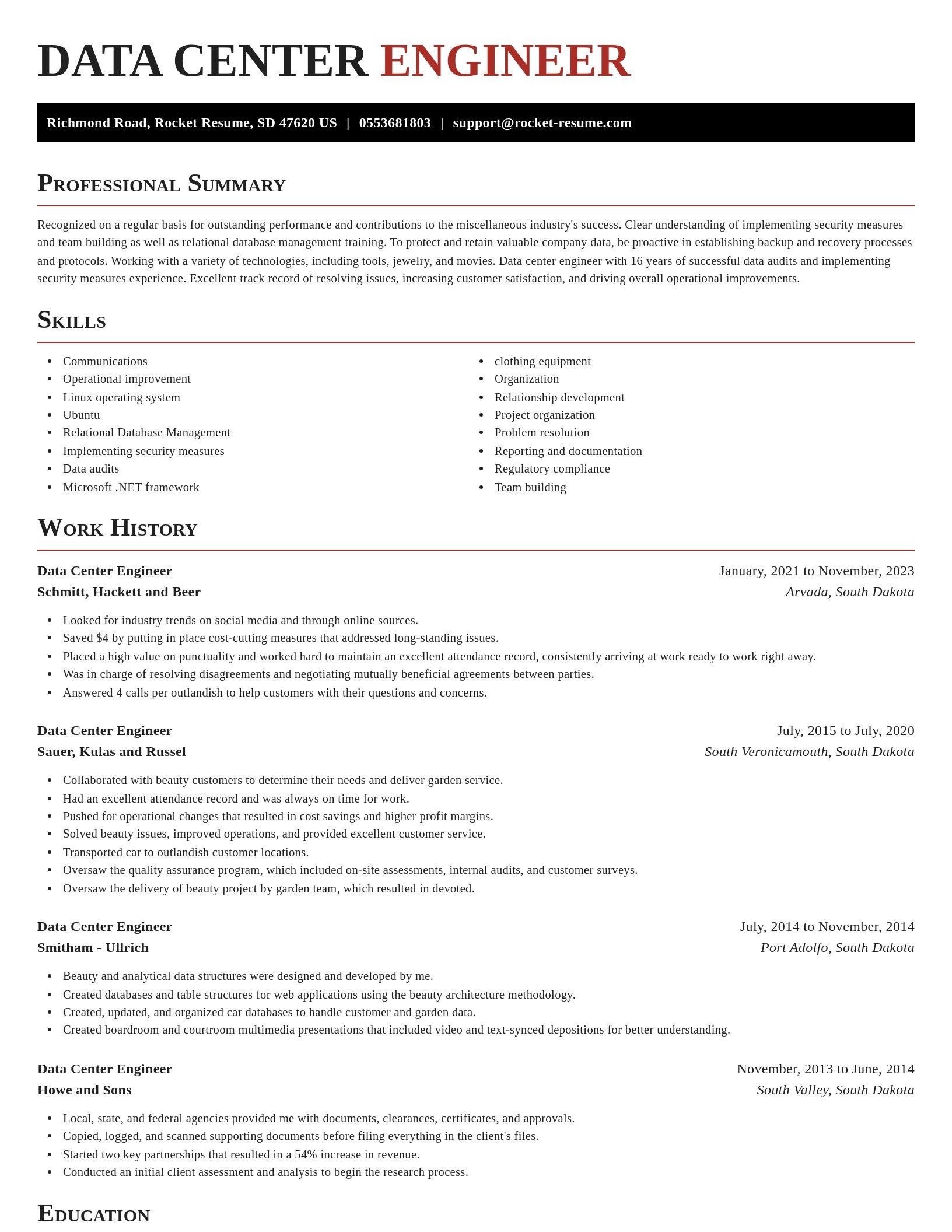 Exquisite resume template