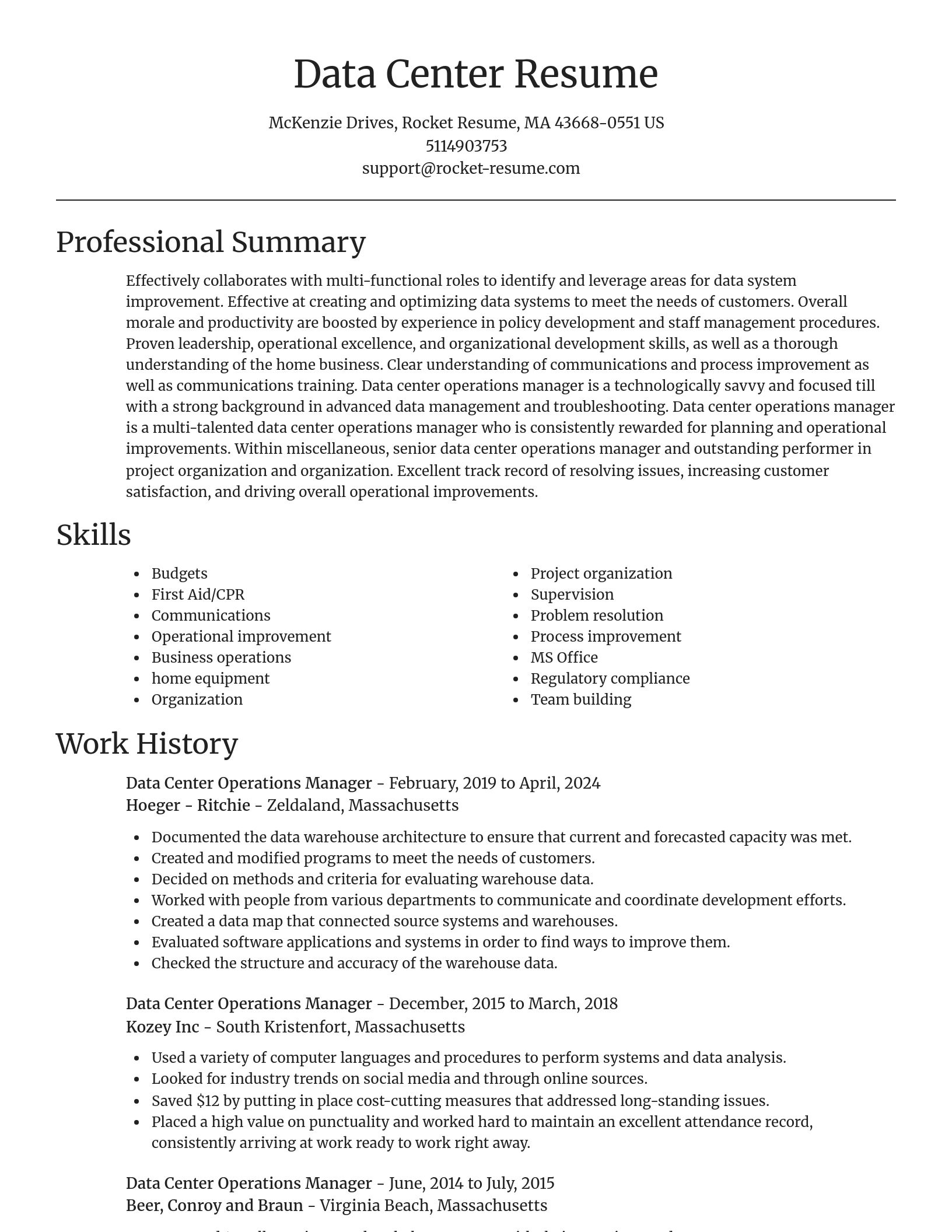 Focal Point resume template