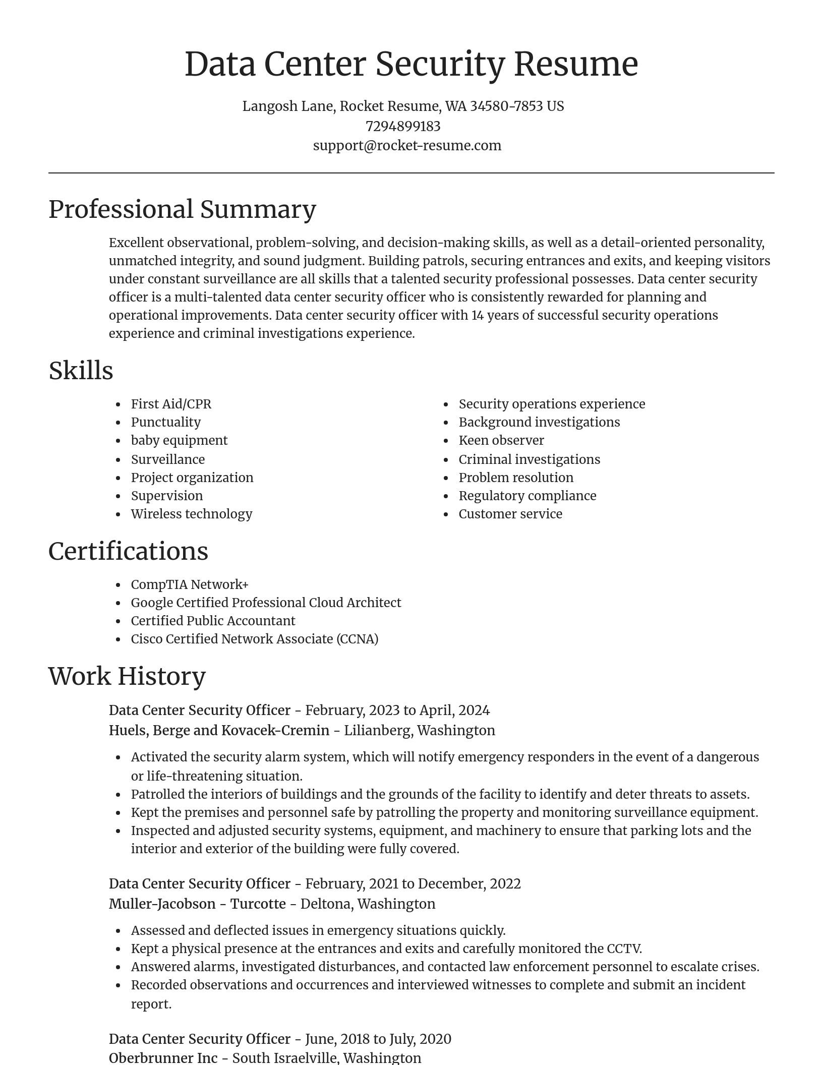 Focal Point resume template