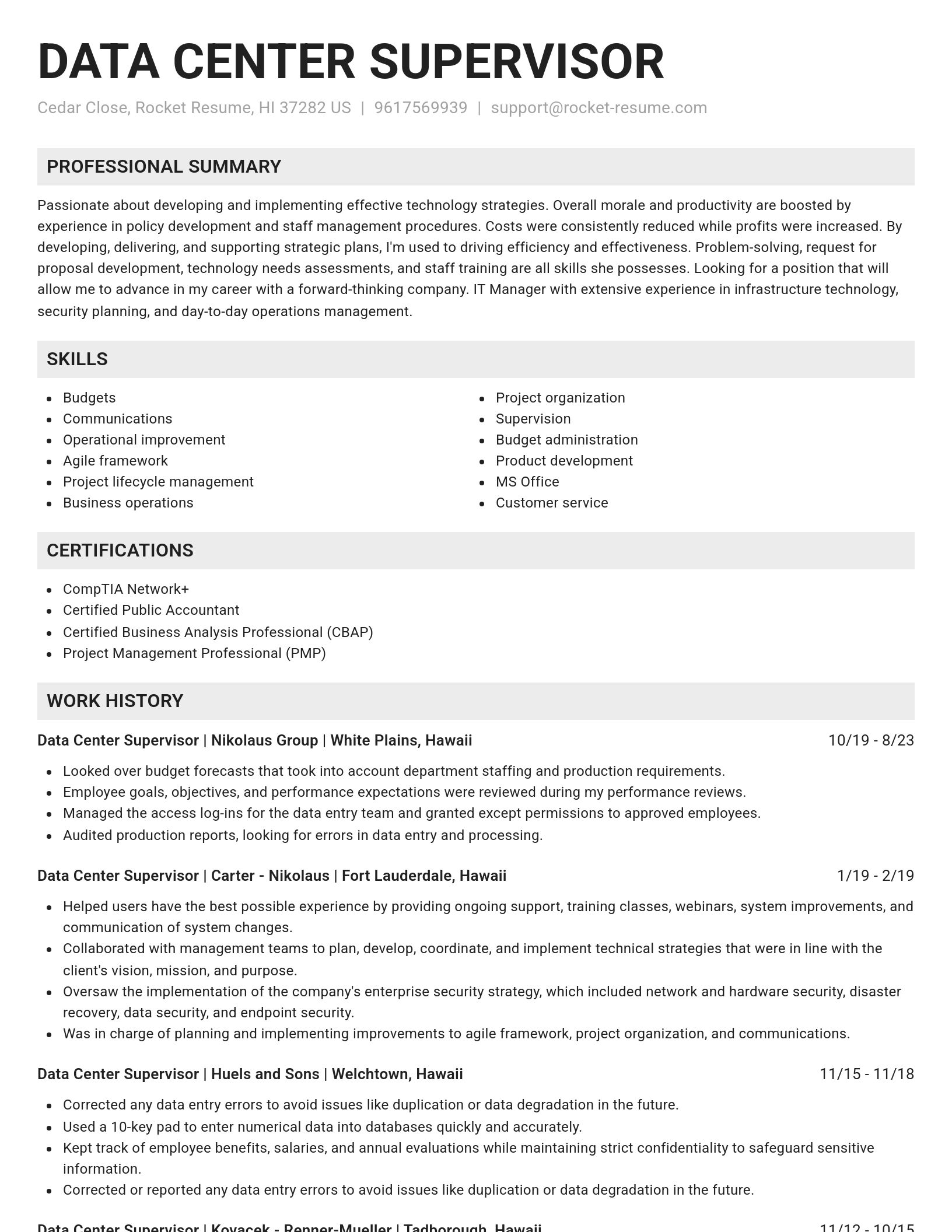 Genius resume template