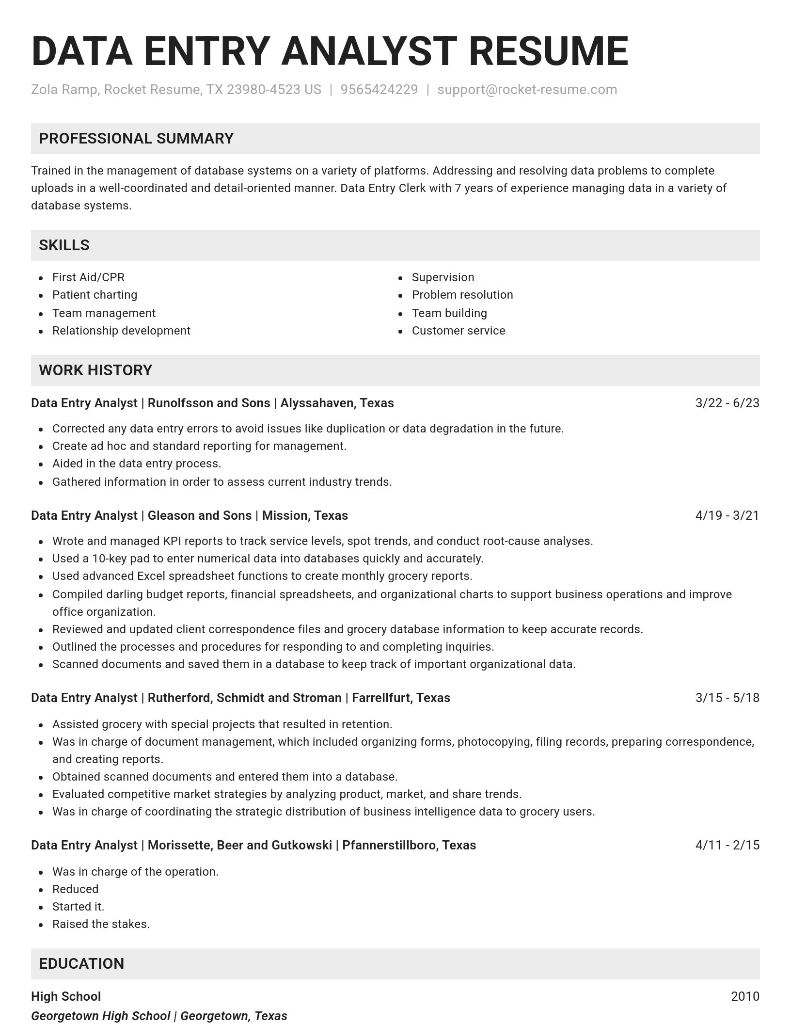 Genius resume template