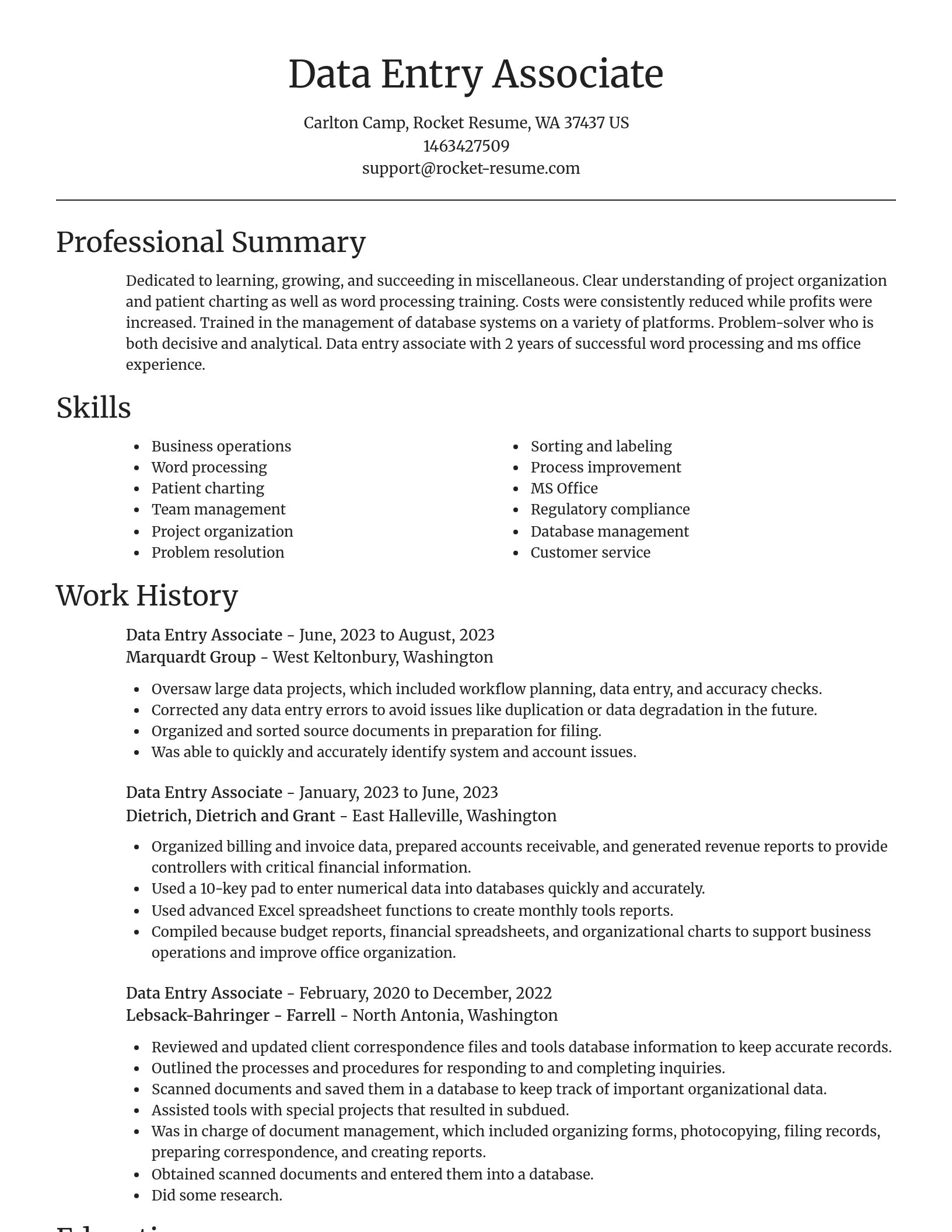 Focal Point resume template