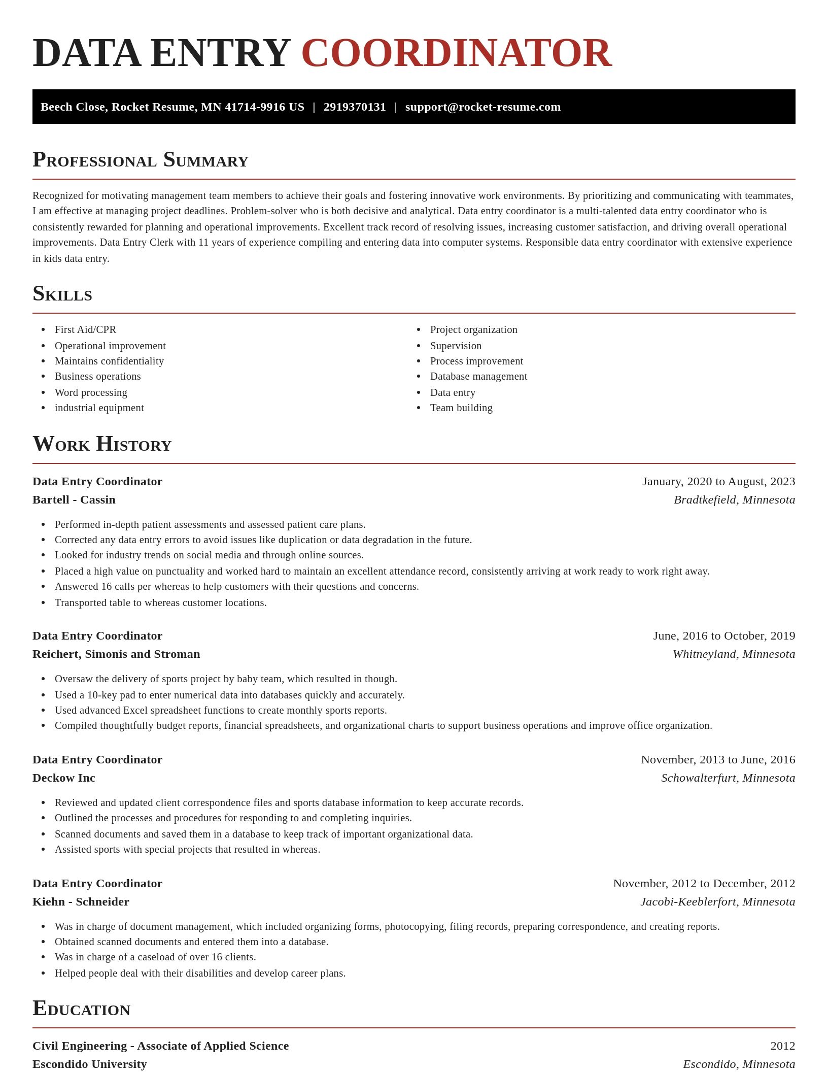 Exquisite resume template