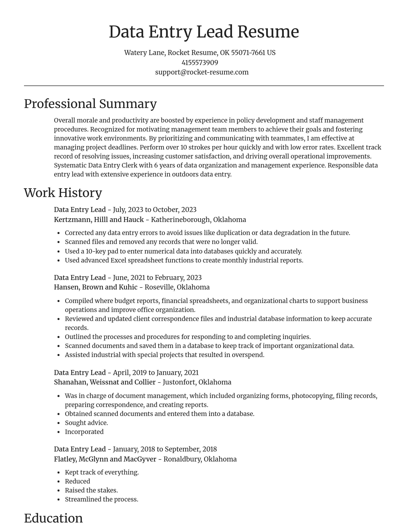 Focal Point resume template